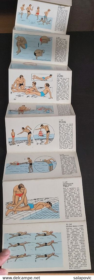 KINOGRAM OBUKA NEPLIVAČA - SLIDE SHOW BOOK, NON-SWIMMER TRAINING, YUGOSLAVIA 1969 - Zwemmen