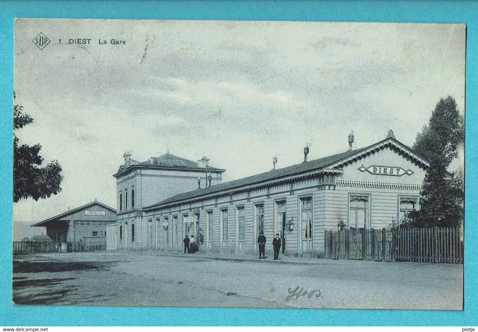 * Diest (Vlaams Brabant) * (SBP, Nr 1) La Gare, Railway Station, Bahnhof, Statie, Zeldzaam, Unique, TOP, Prachtkaart - Diest