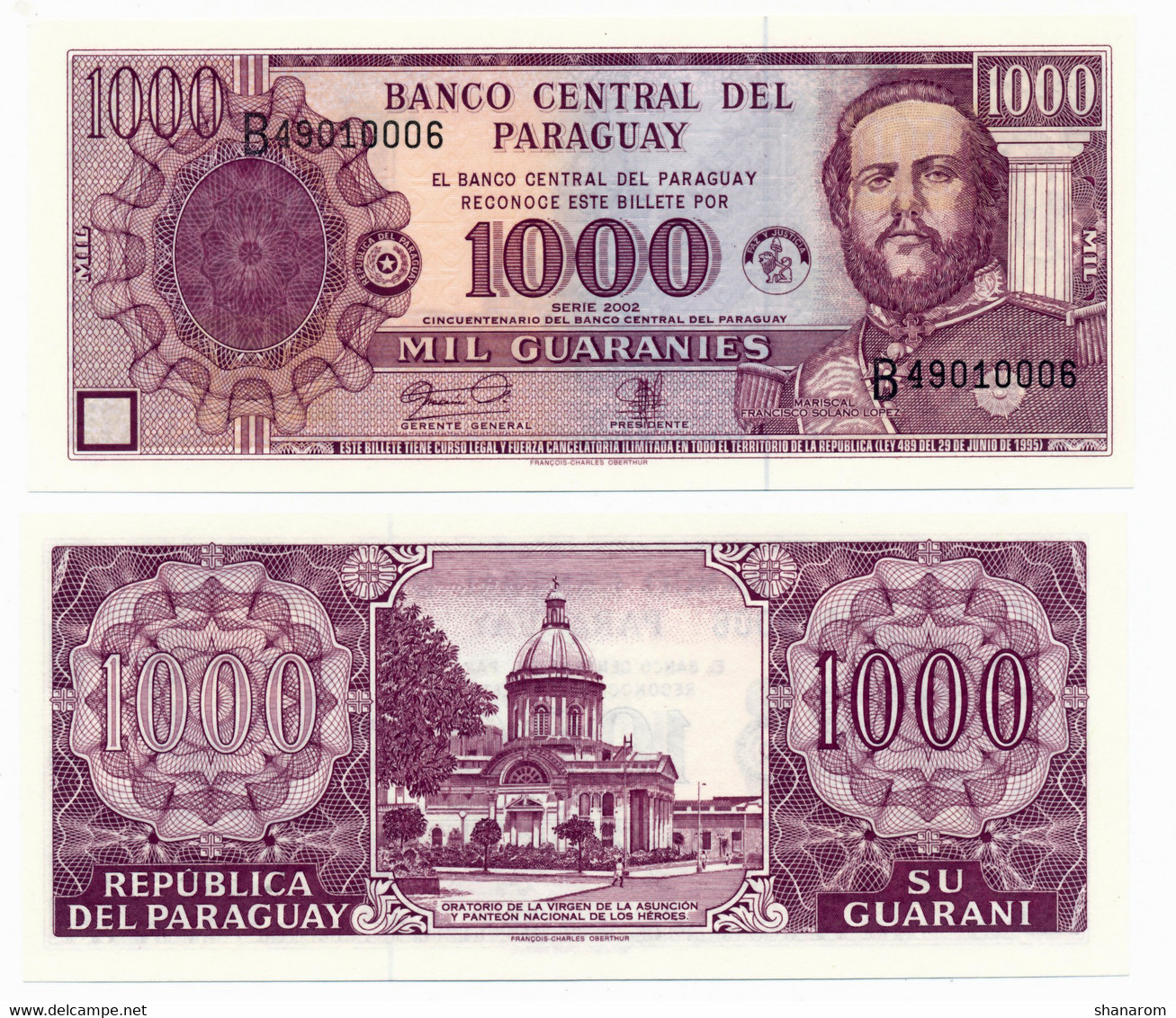 PARAGUAY // 2002 // ONE NOTE // UNC / NEUF - Paraguay