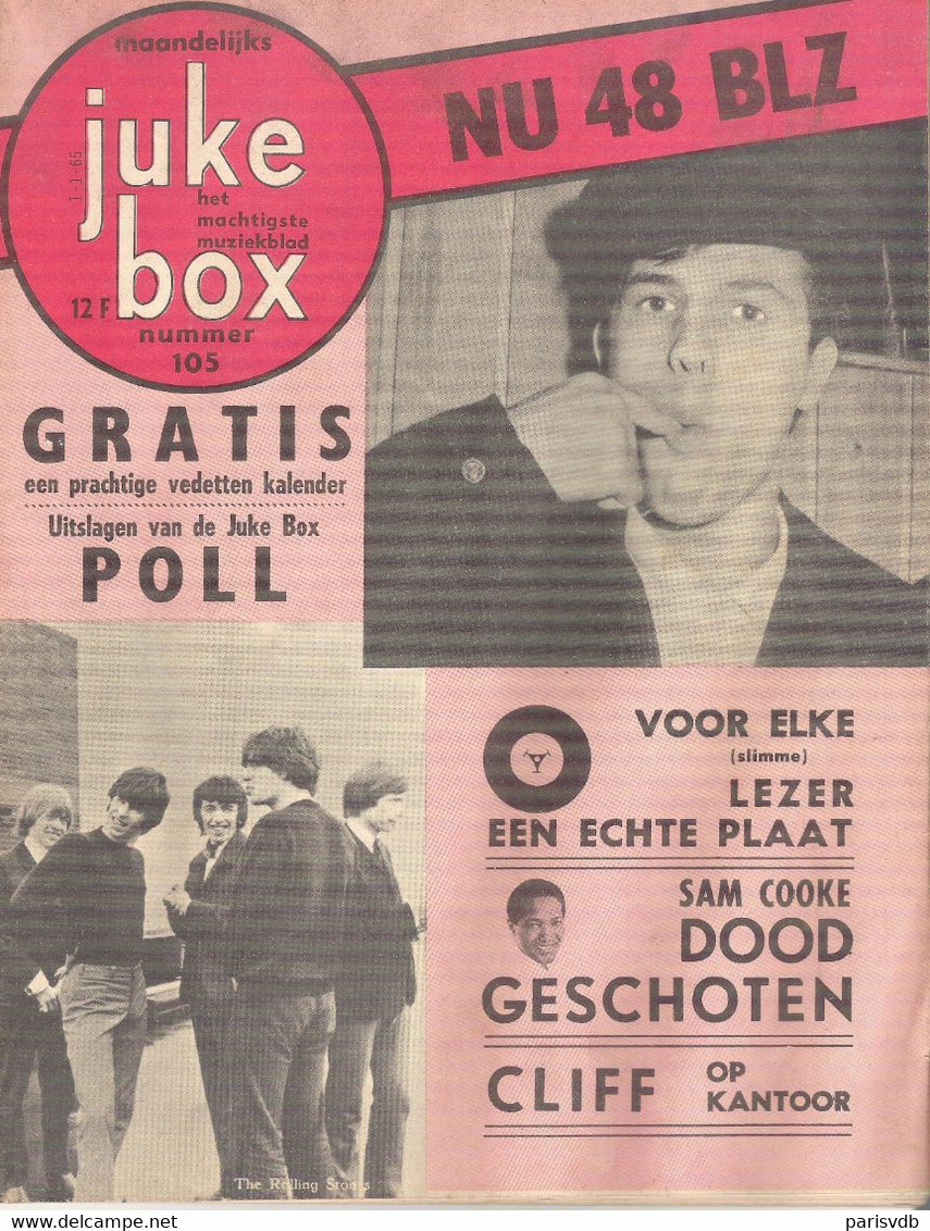 JUKE BOX NR 105 Van  1 JANUARI 1965  - NEDERLANDS  (JB 105) - Other & Unclassified