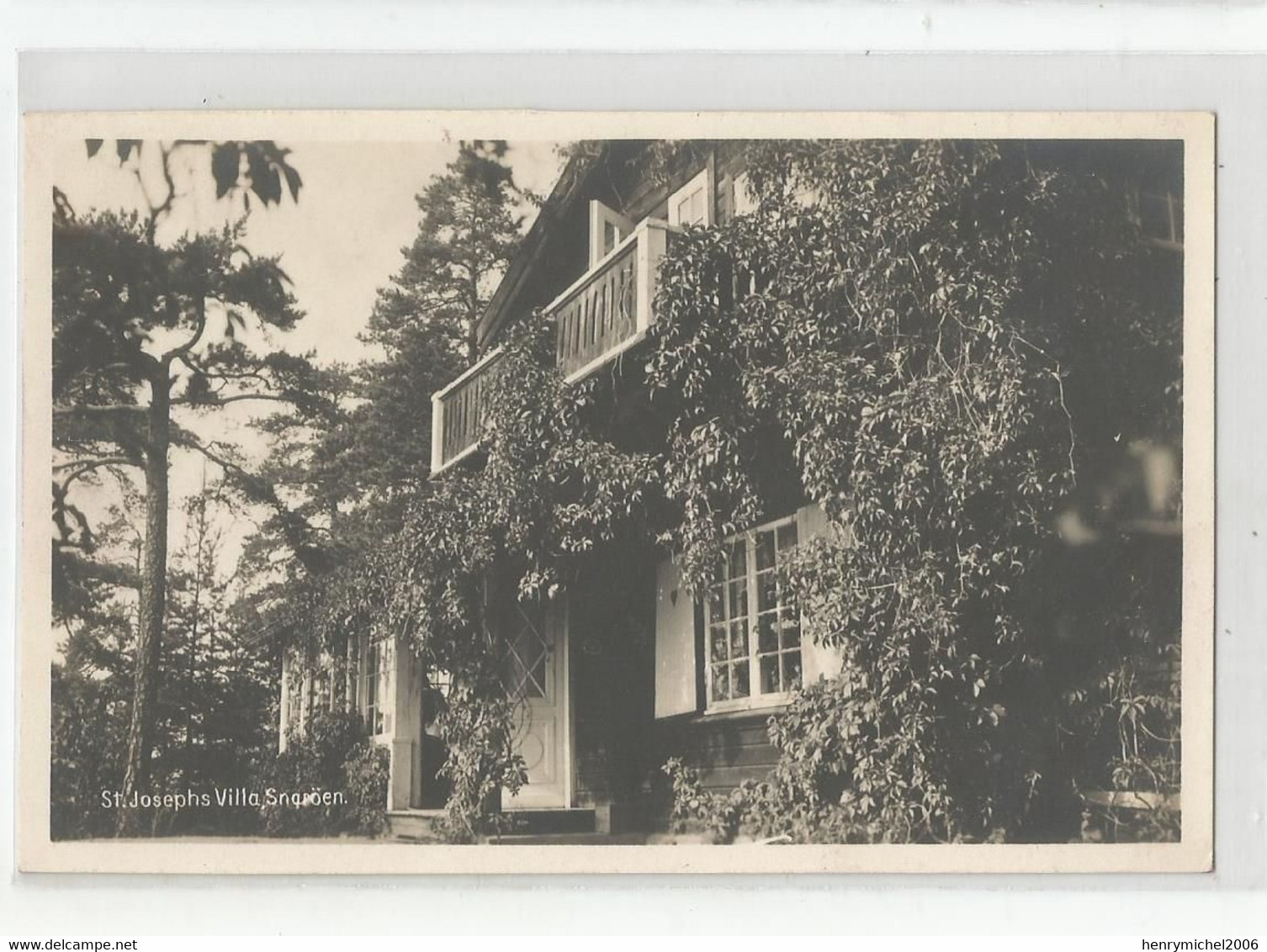 Norvège St Joseph  Villa  Snaroen Snaroya Oslo Fjord 1936 Carte Photo - Norvège