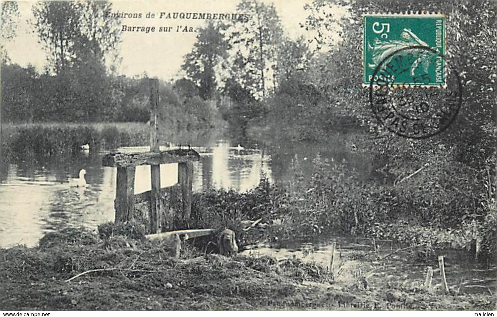 - Pas De Calais -ref-B92- Fauquembergues - Environs - Barrage Sur L Aa - - Fauquembergues