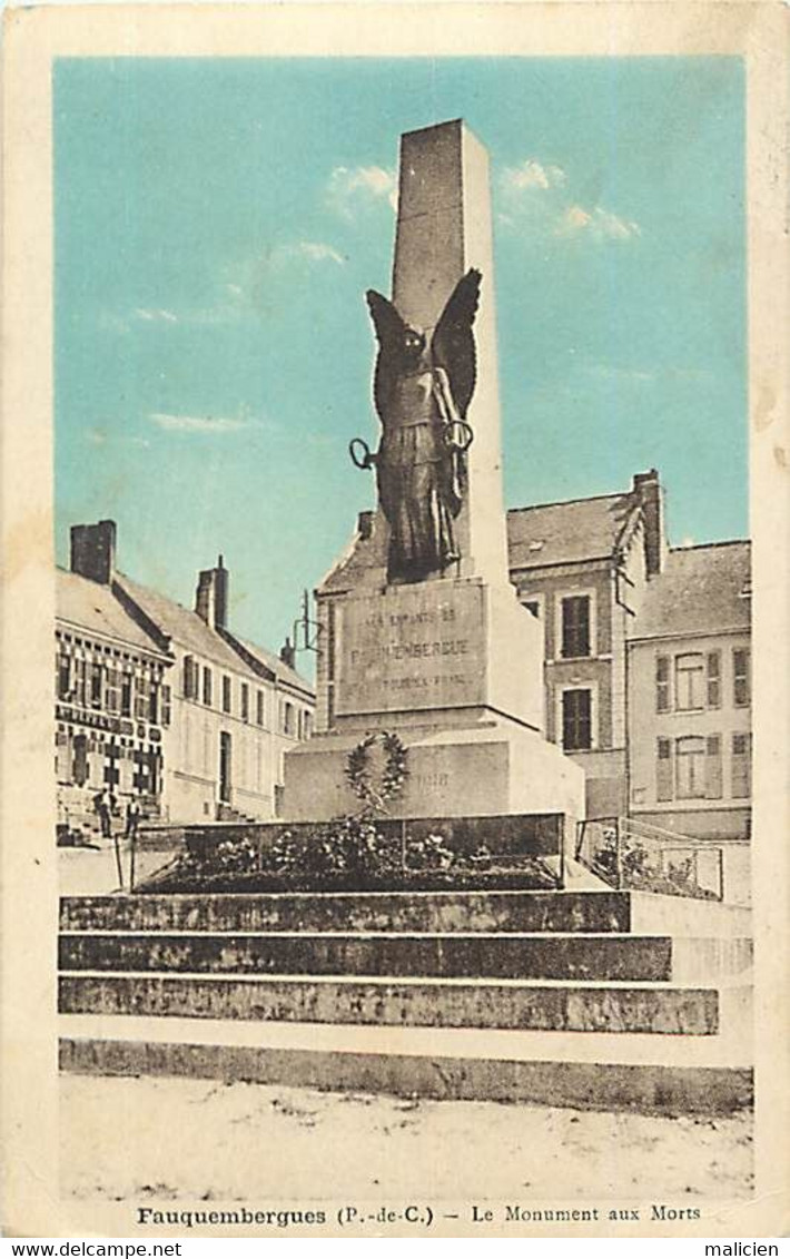 - Pas De Calais -ref-B89- Fauquembergues - Le Monument Aux Morts - Monuments Aux Morts - - Fauquembergues