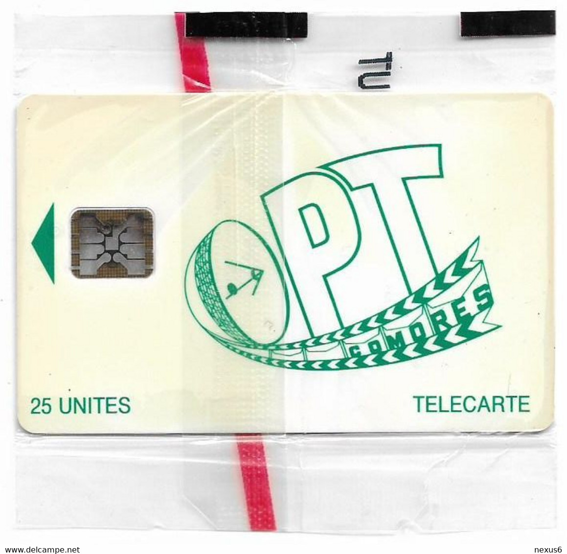 Comoros - OPT - Green OPT Logo, Chip SC5, Cn. 44603, 25Units, NSB - Comoros