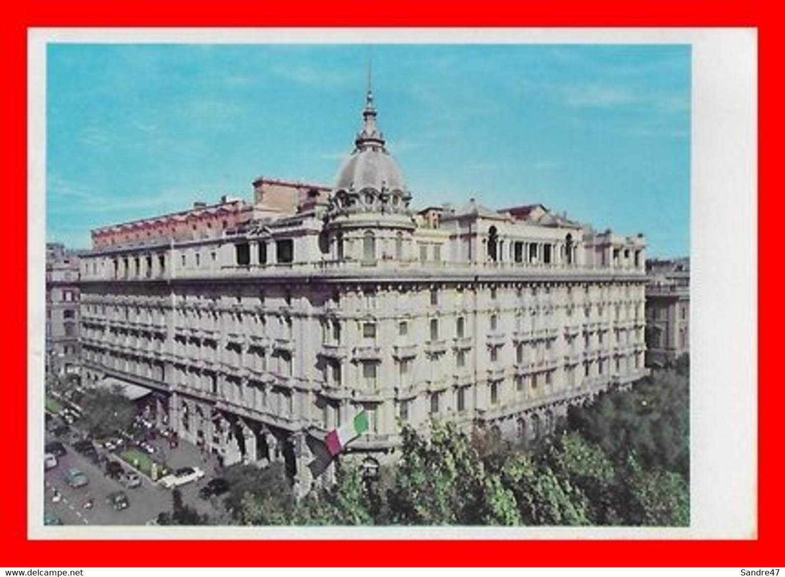 2 CPSM/gf ROME (Italie)  Hotel Excelsior / Les Jardins De La FAO...N636 - Parcs & Jardins