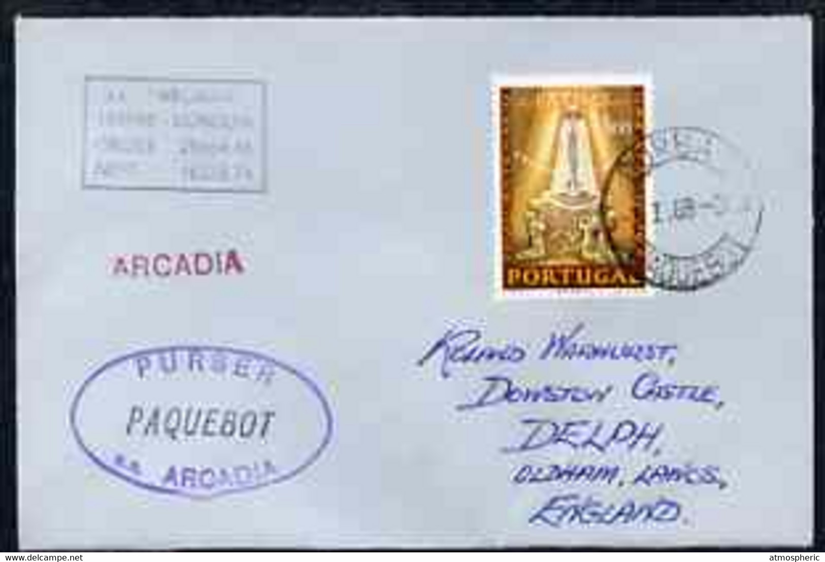 Portugal Used In Durban (South Africa) 1968 Paquebot Cover To England Carried On SS Arcadia With Various Paquebot And Sh - Storia Postale