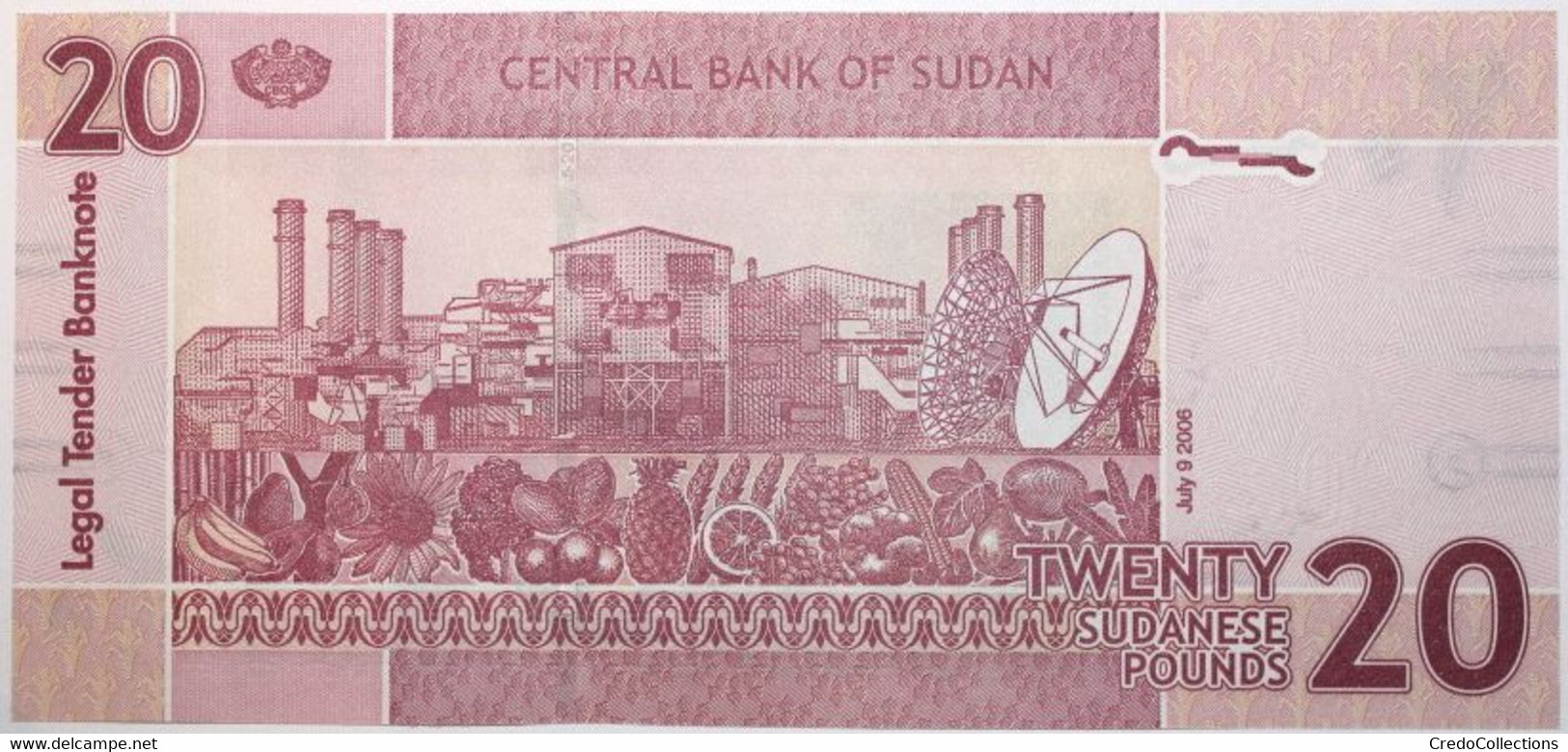 Soudan - 20 Pounds - 2006 - PICK 68a - NEUF - Sudan