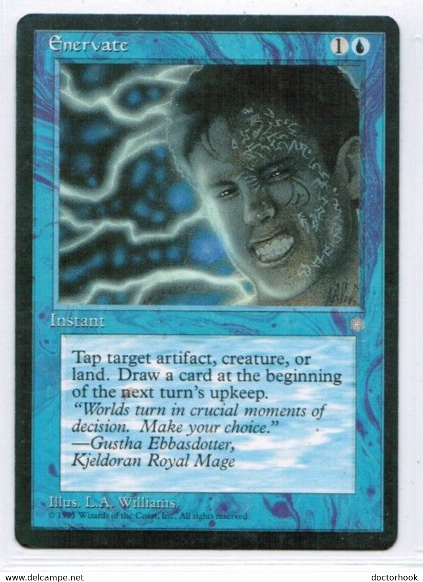 MAGIC The GATHERING  "Enervate"---ICE AGE (MTG--136-1) - Other & Unclassified