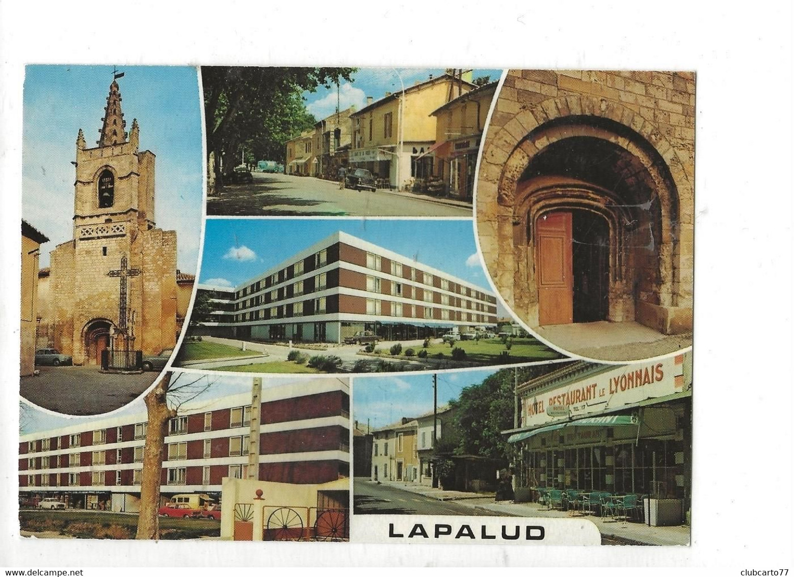 Lapalud (84) : 6 Vues Dont GP Du Hôtel Restaurant "Le Lyonnais" En 1988 GF. - Lapalud