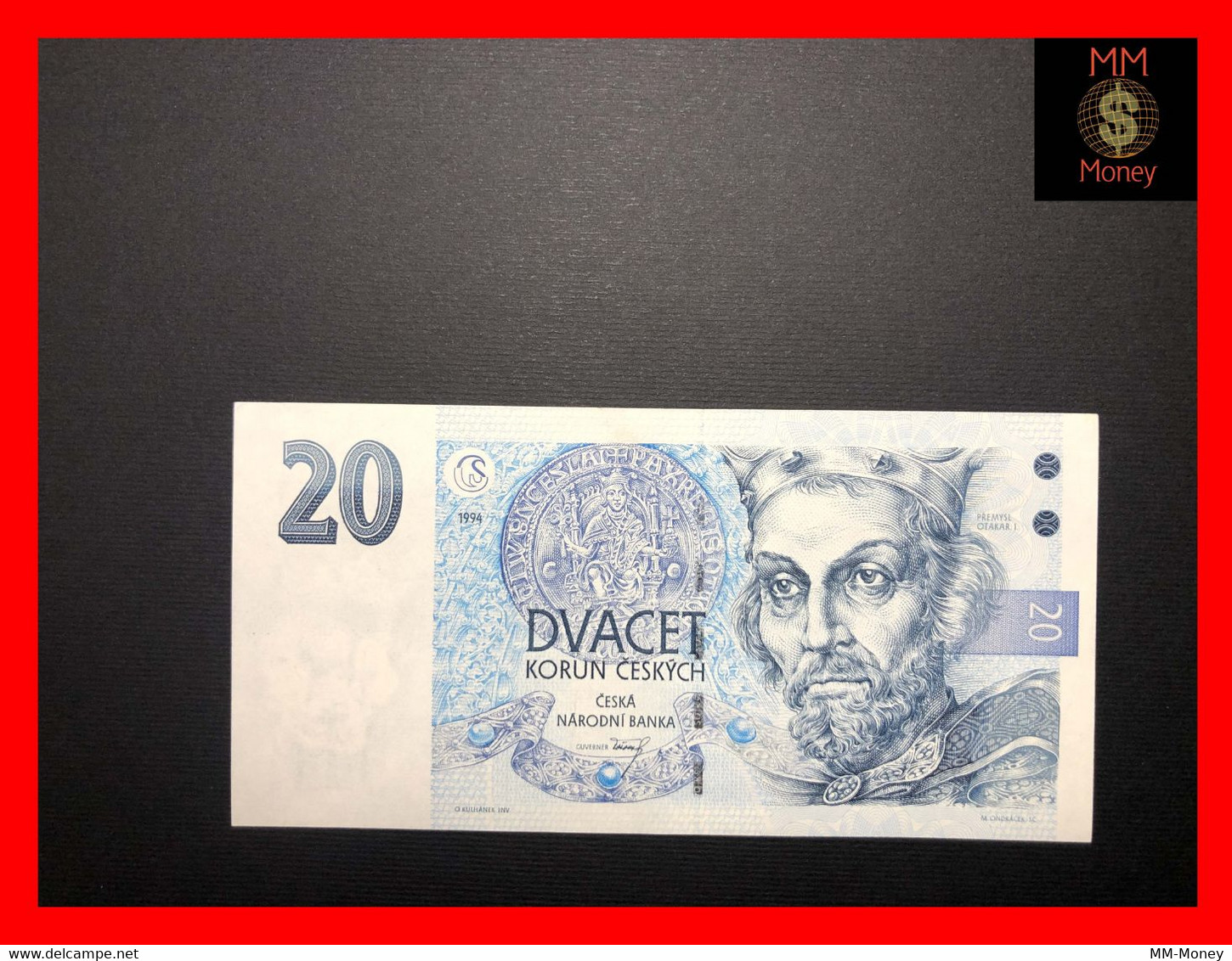 Czech Republic - CZECHIA 20  Korun 1994  P.10  "serial A"      XF - Repubblica Ceca