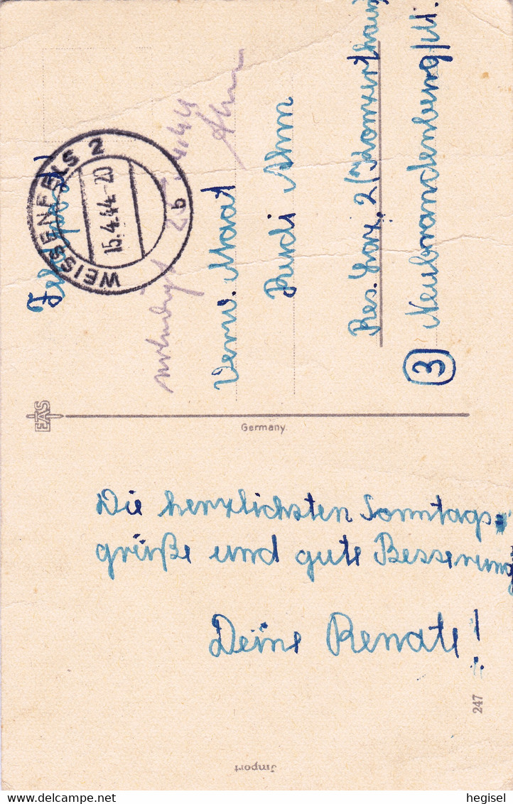 1944, Deutschland, Kapelle, Feldpost Aus Weissenfels - Weissenfels