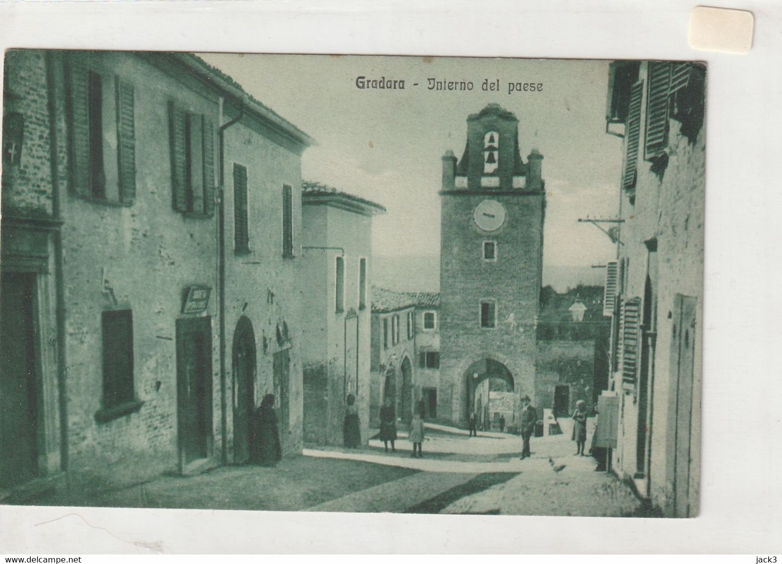 Cartolina - Gradara (Pesaro E Urbino) Interno Del Paese - Pesaro