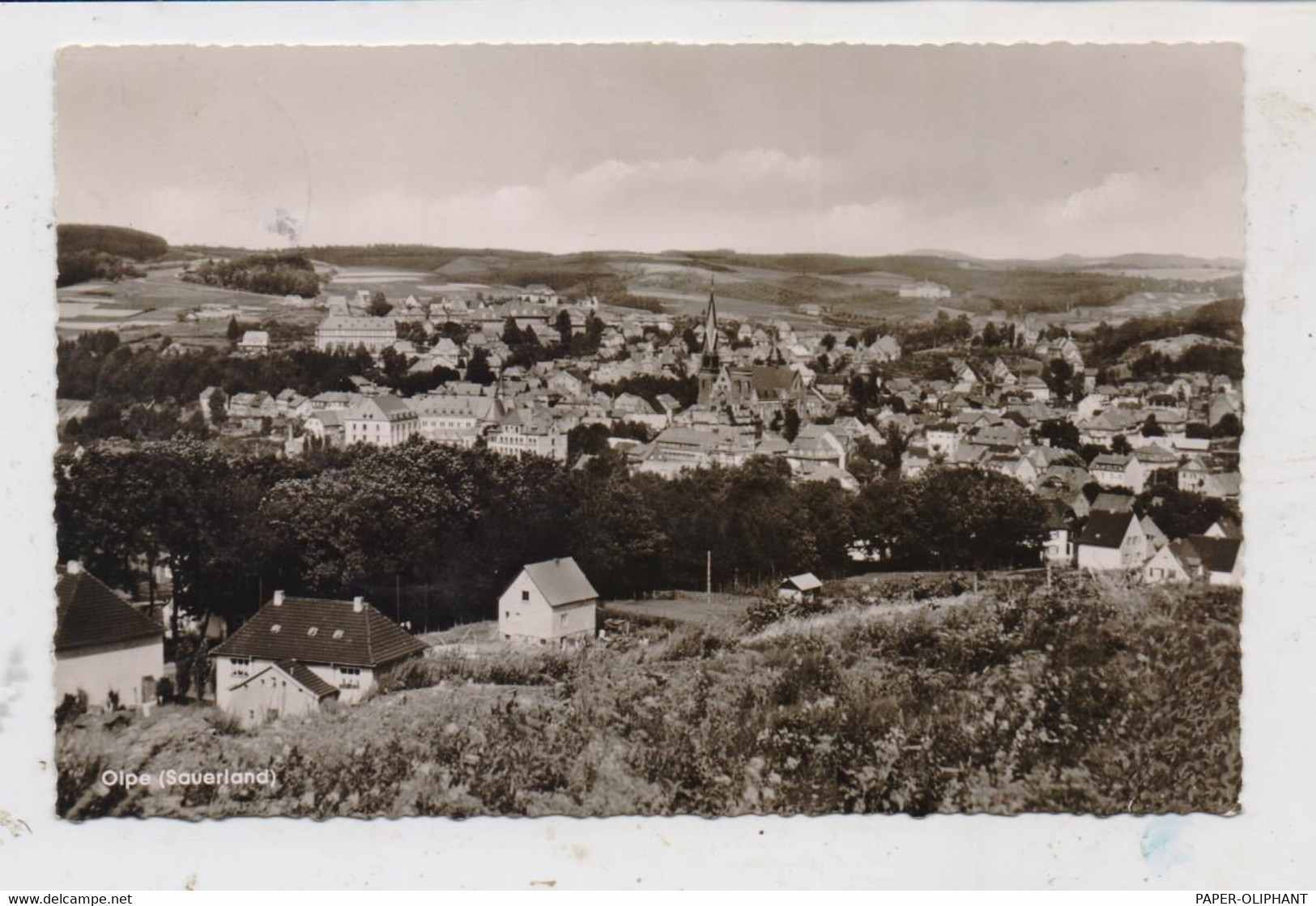 5960 OLPE, Ortsansicht, 1956 - Olpe