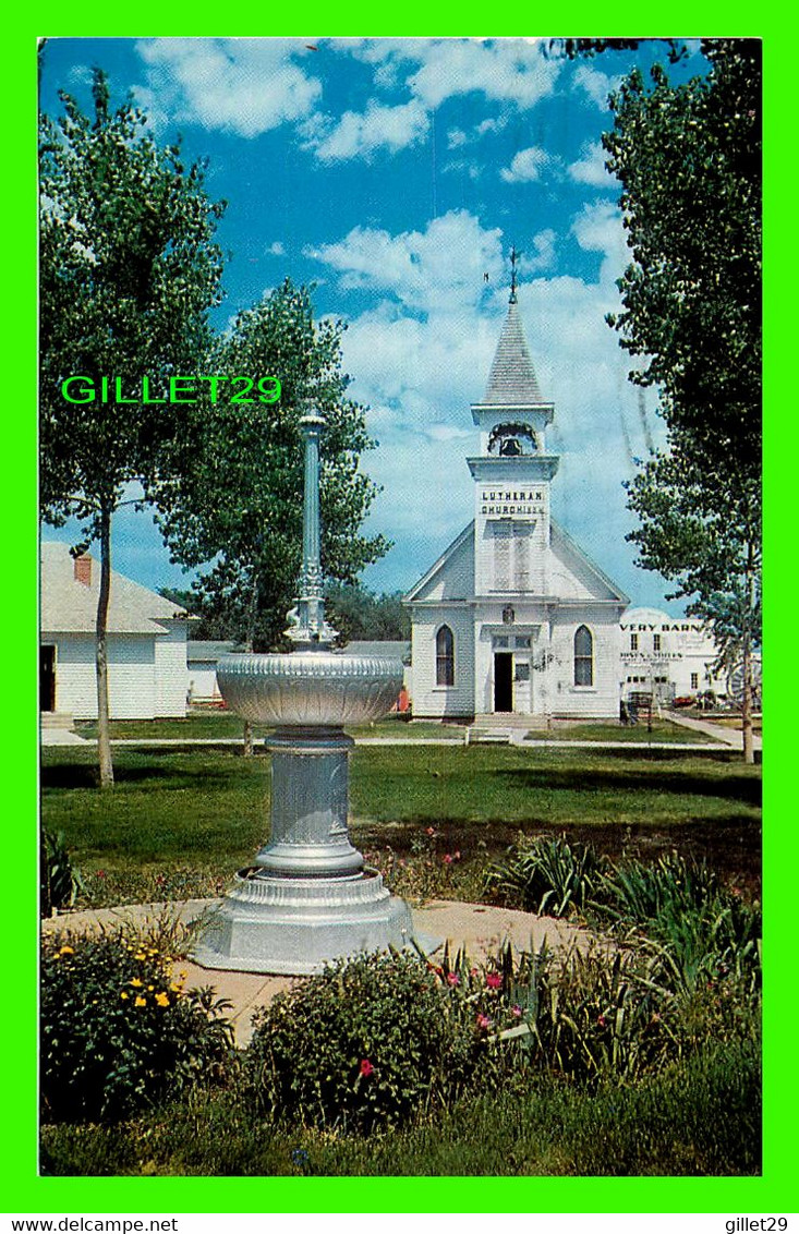 MINDEN, NE - SEE PIONEER VILLAGE - THE OLD LUTHERAN CHURCH - TRAVEL IN 1968 -  DEXTER - - Kearney