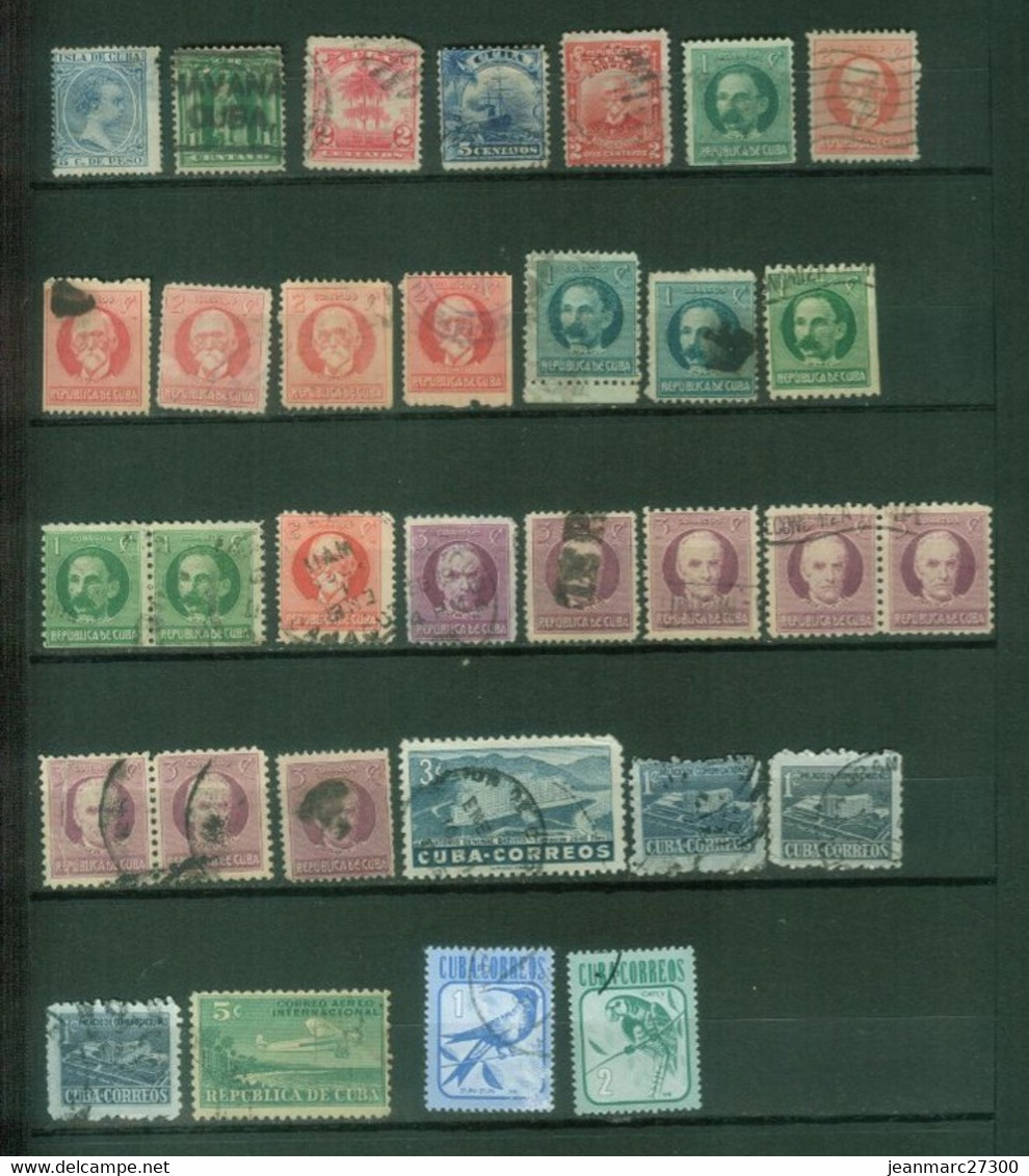 Amérique - CUBA  Liquidation Lot 92 - Oblitérés