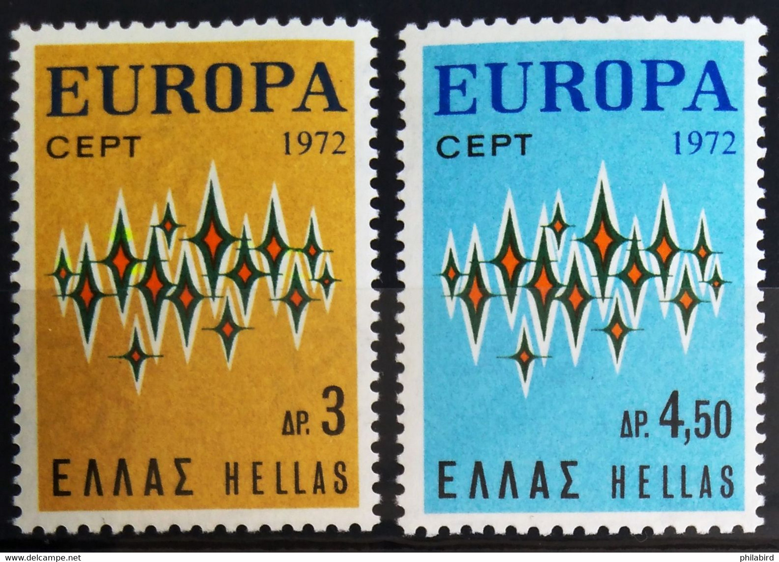 EUROPA 1972 - GRECE                    N° 1084/1085                        NEUF** - 1972