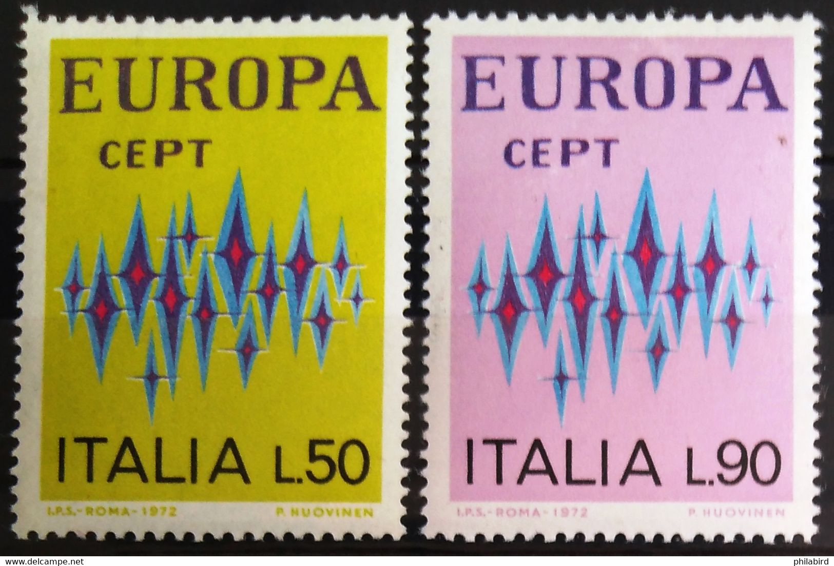 EUROPA 1972 - ITALIE                   N° 1099/1100                        NEUF** - 1972