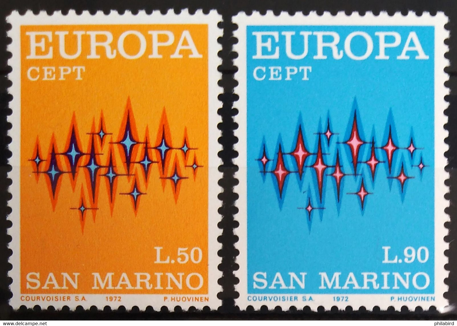 EUROPA 1972 - SAINT MARIN                   N° 808/809                        NEUF* - 1972