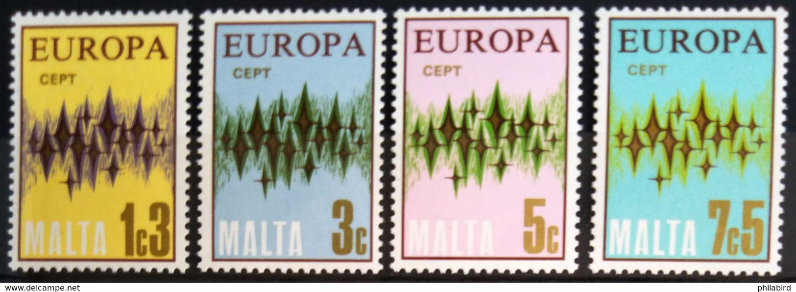 EUROPA 1972 - MALTE                   N° 452/455                        NEUF** - 1972