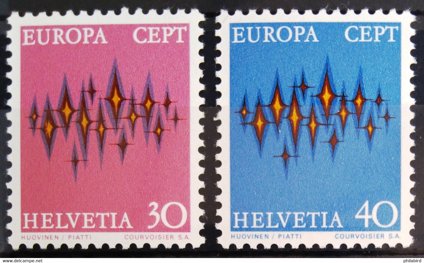 EUROPA 1972 - SUISSE                   N° 899/900                        NEUF** - 1972