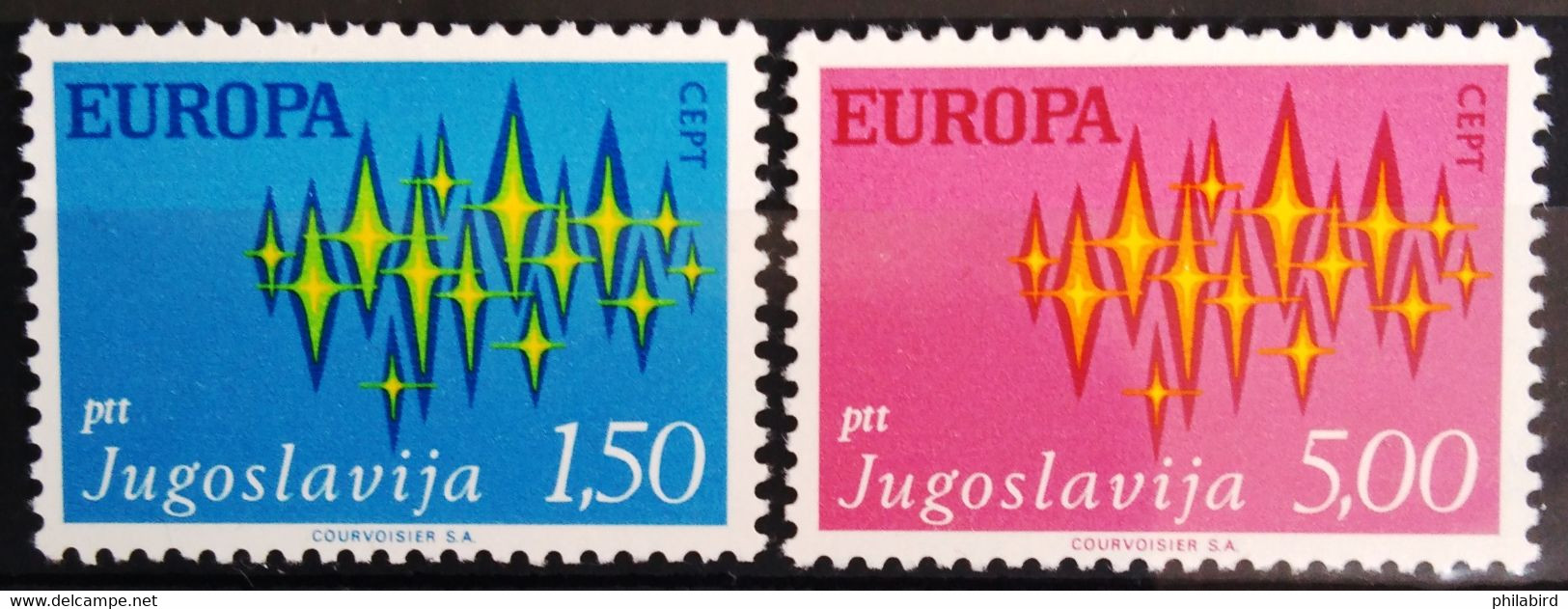 EUROPA 1972 - YOUGOSLAVIE                   N° 1343/1344                        NEUF* - 1972