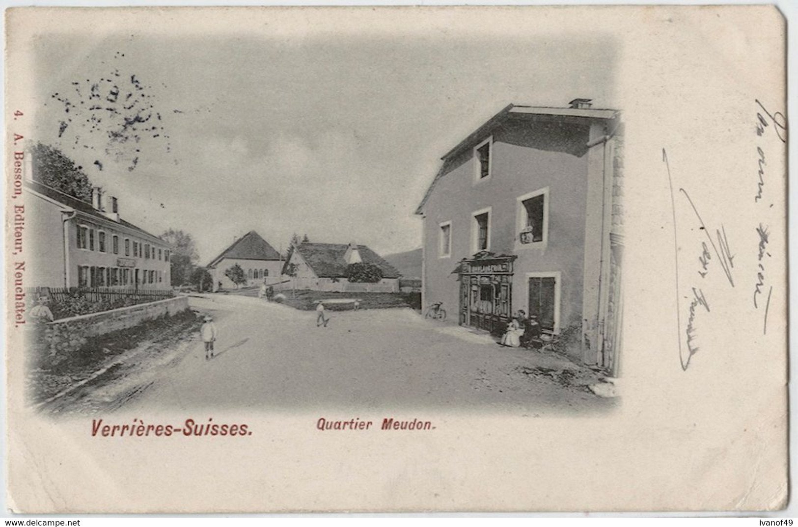 VERRIERES-SUISSES - CPA - Quartier De Meudon - Boulangerie - 1904 - Les Verrières