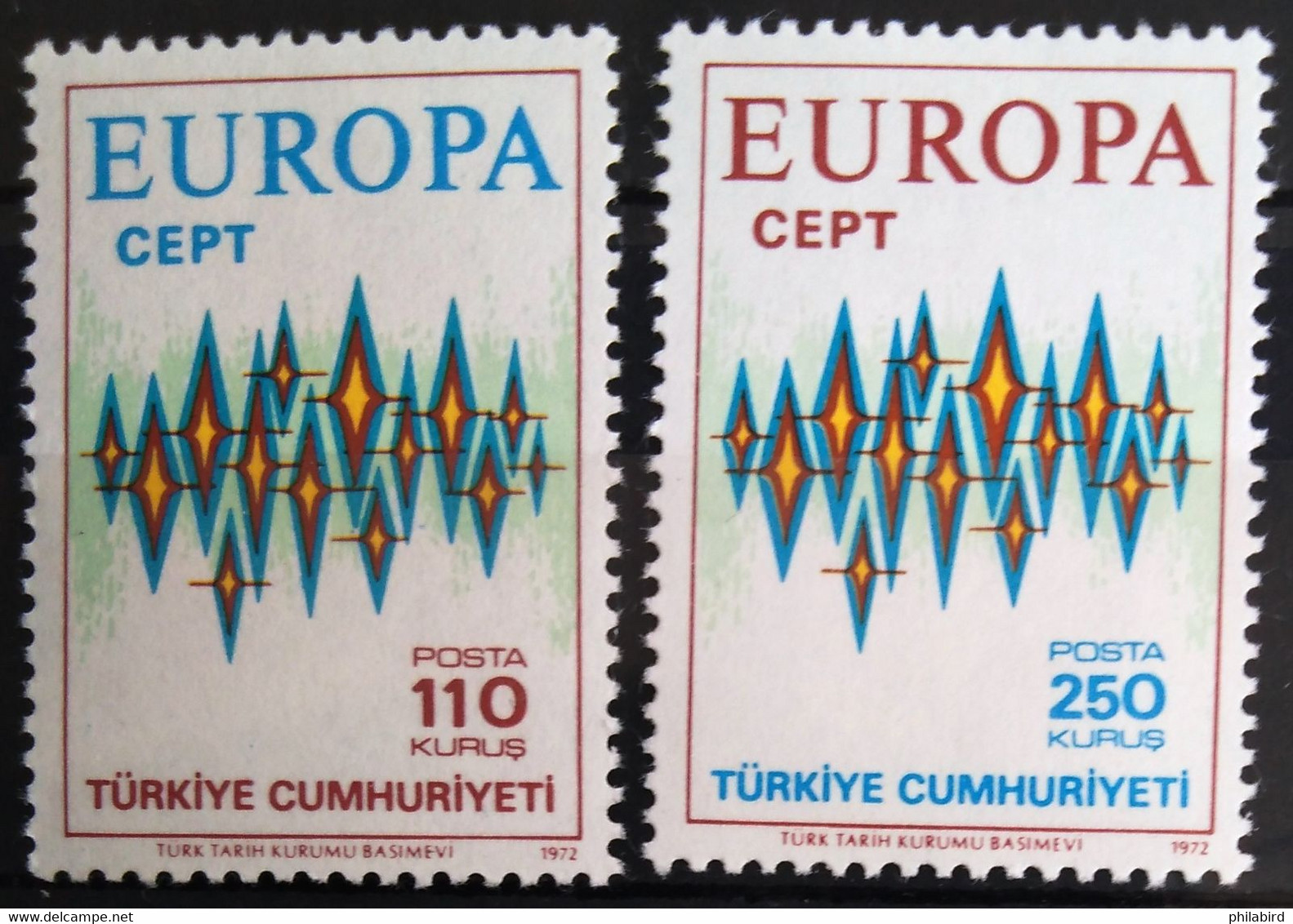 EUROPA 1972 - TURQUIE                   N° 2024/2025                        NEUF** - 1972