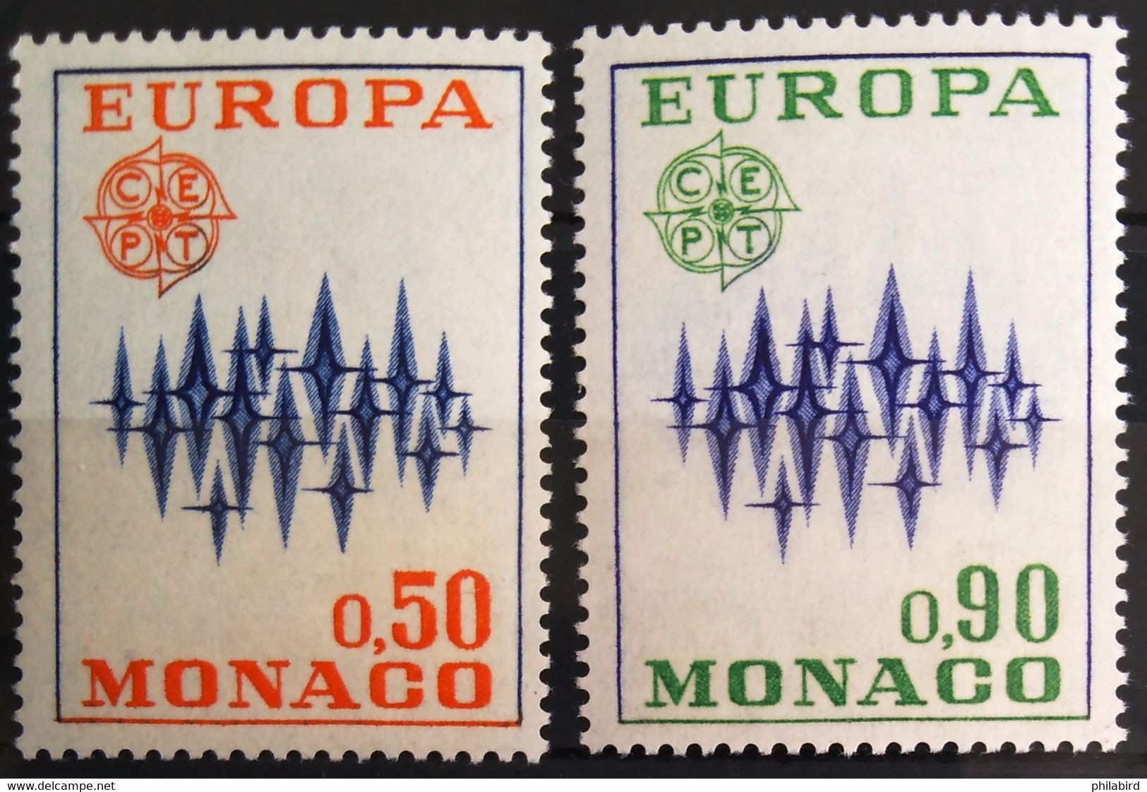 EUROPA 1972 - MONACO                   N° 883/884                        NEUF** - 1972