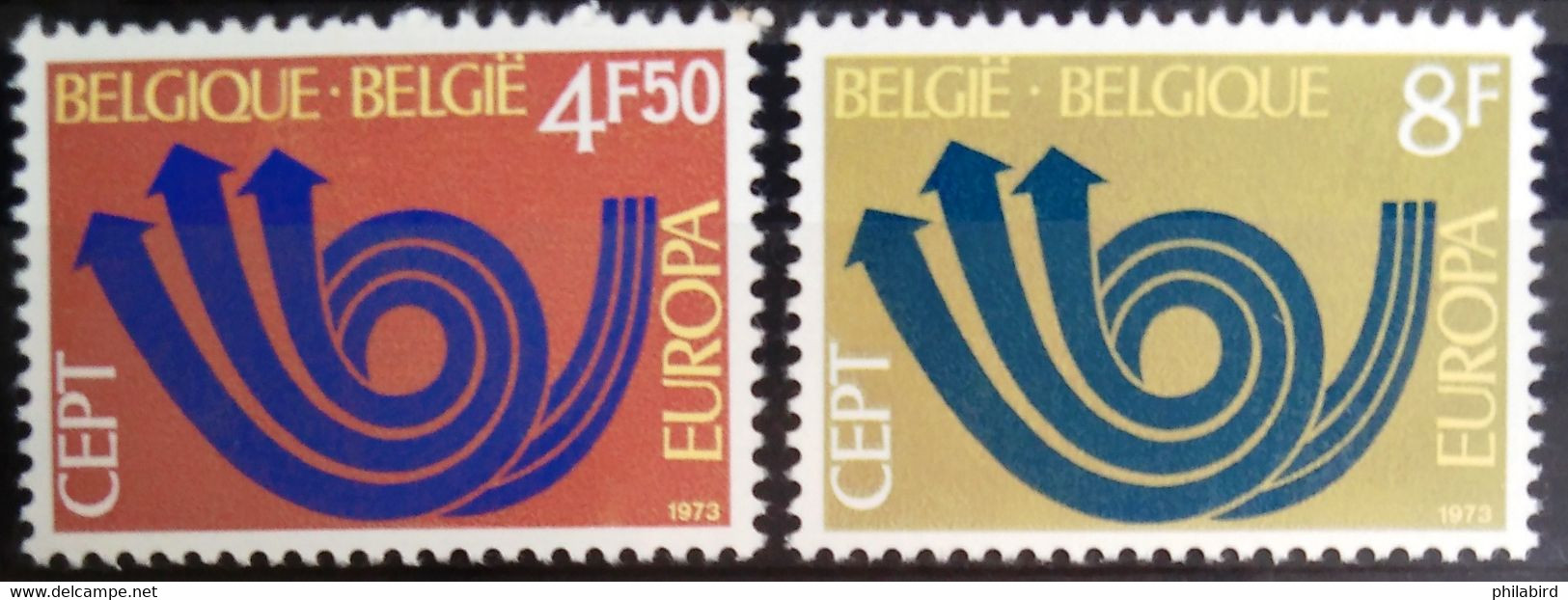 EUROPA 1973 - BELGIQUE                   N° 1661/1662                        NEUF** - 1973