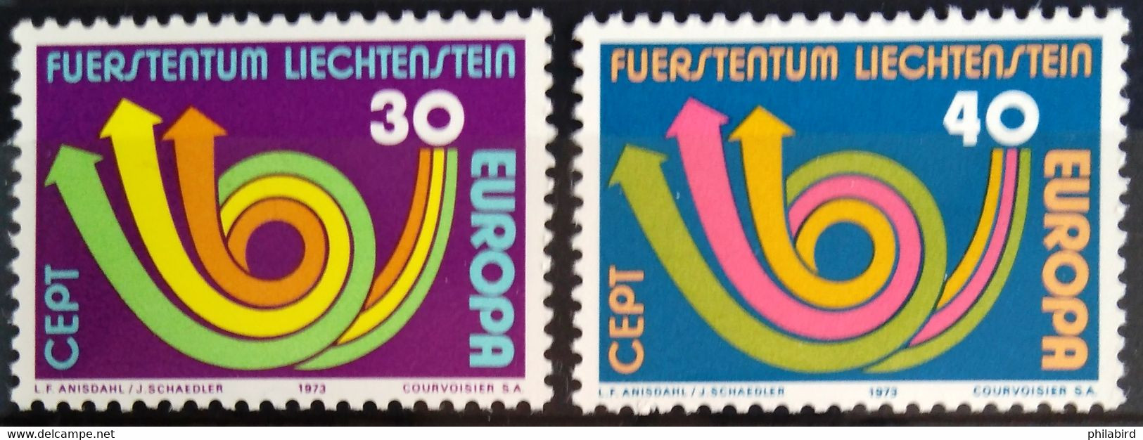 EUROPA 1973 - LIECHTENSTEIN                   N° 532/533                        NEUF** - 1973
