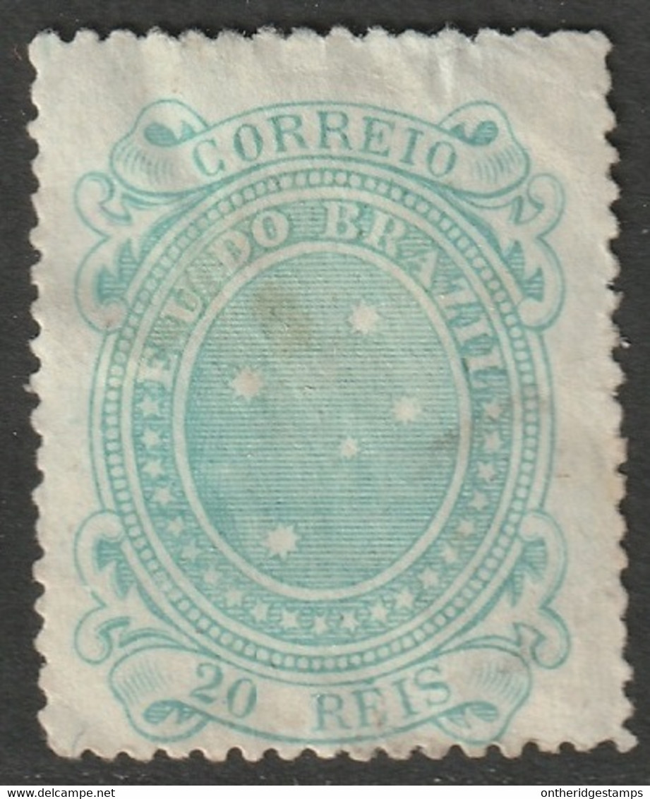 Brazil 1890 Sc 99b Bresil Yt 68 MH* Emerald Faulty - Ungebraucht