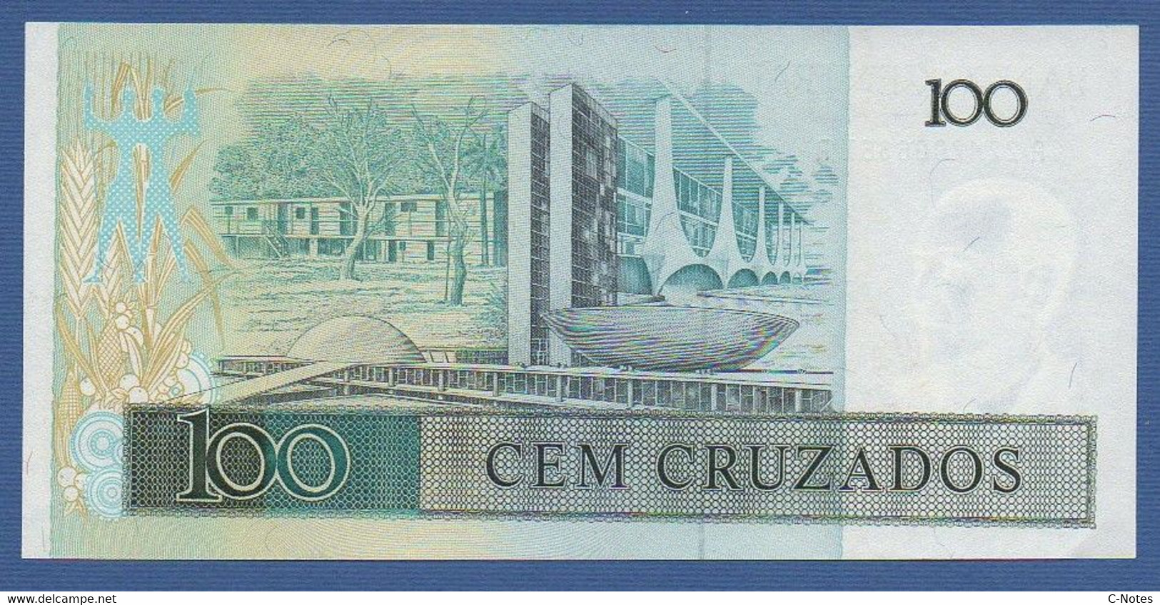 BRAZIL - P.211c – 100 Cruzados ND 1986-1988 UNC, Serie A2242006361A - Brésil