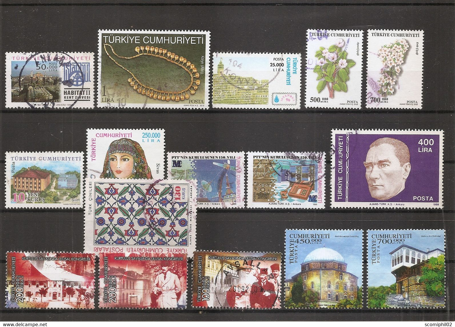 Turquie  ( Lot De Timbres Différents Oblitérés) - Andere & Zonder Classificatie