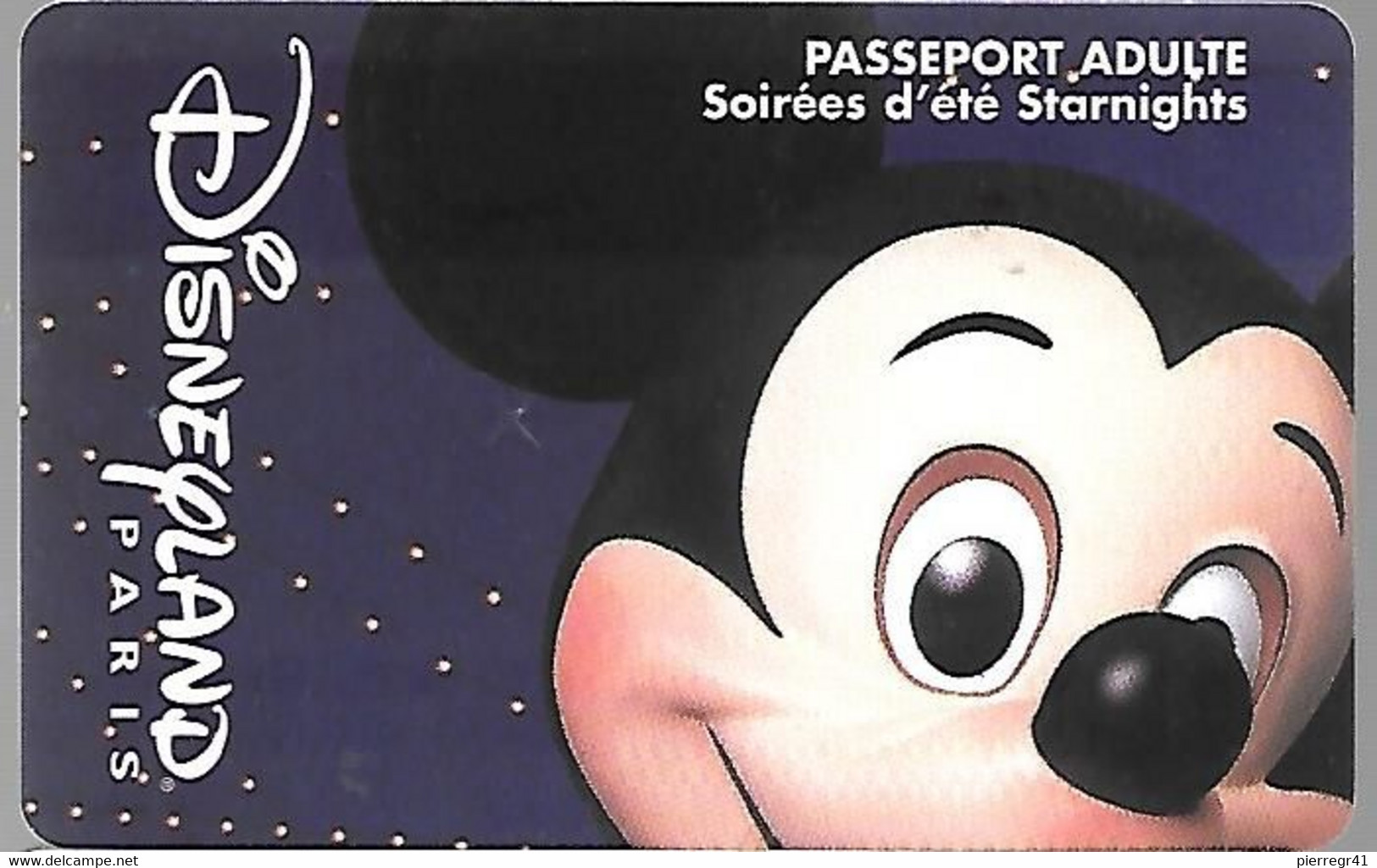 PASS-DISNEYLAND-STARNIGHTS-ADULTE- V°N°08/98-Valide Apres 18H-TBE -RARE - Disney Passports