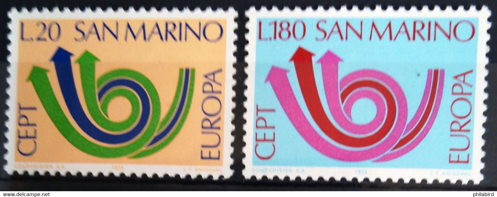 EUROPA 1973 - SAINT MARIN                   N° 833/834                      NEUF* - 1973