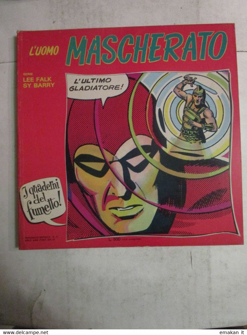 # I QUADERNI DEL FUMETTO N 21 L'UOMO MASCHERATO   / FRATELLI SPADA - Corriere Dei Piccoli