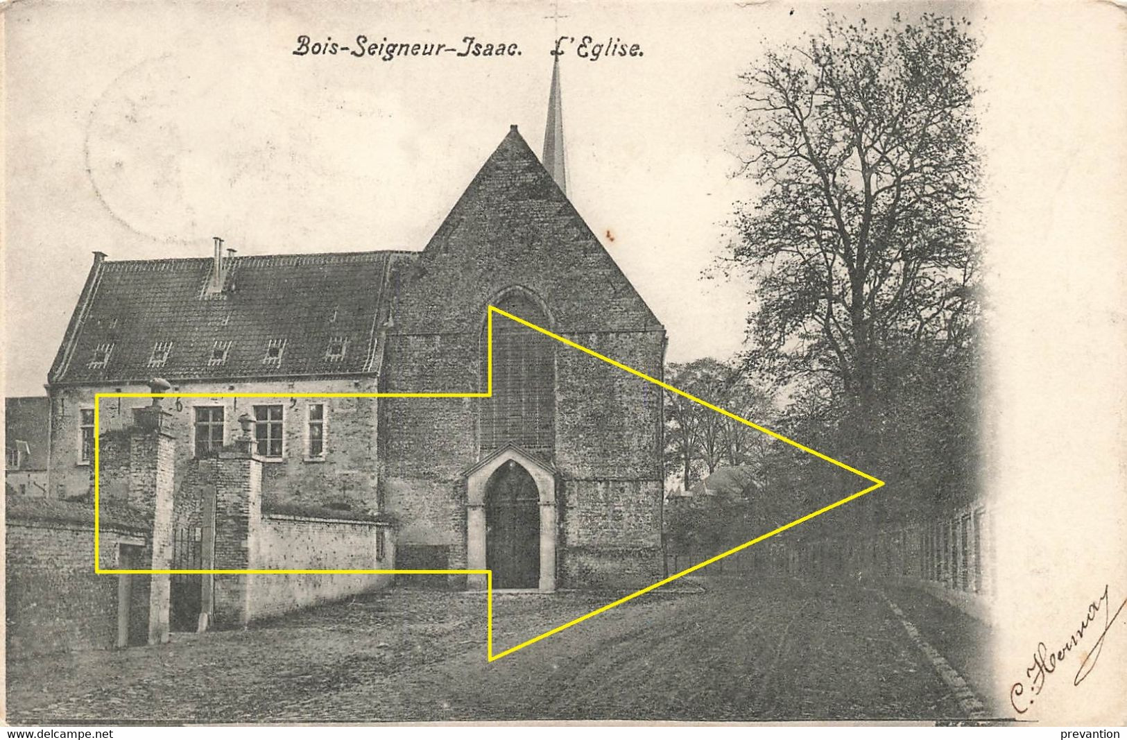 BOIS-SEIGNEUR-ISAAC - L'Eglise - Carte Circulé En 1904 - Overijse