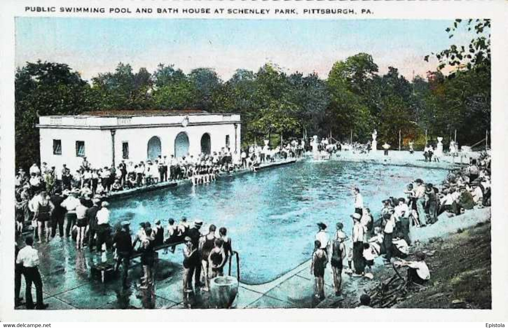 ►  SCHENLEY PARK -  Swimming Pool  CPA Pittsburg PA - Pittsburgh