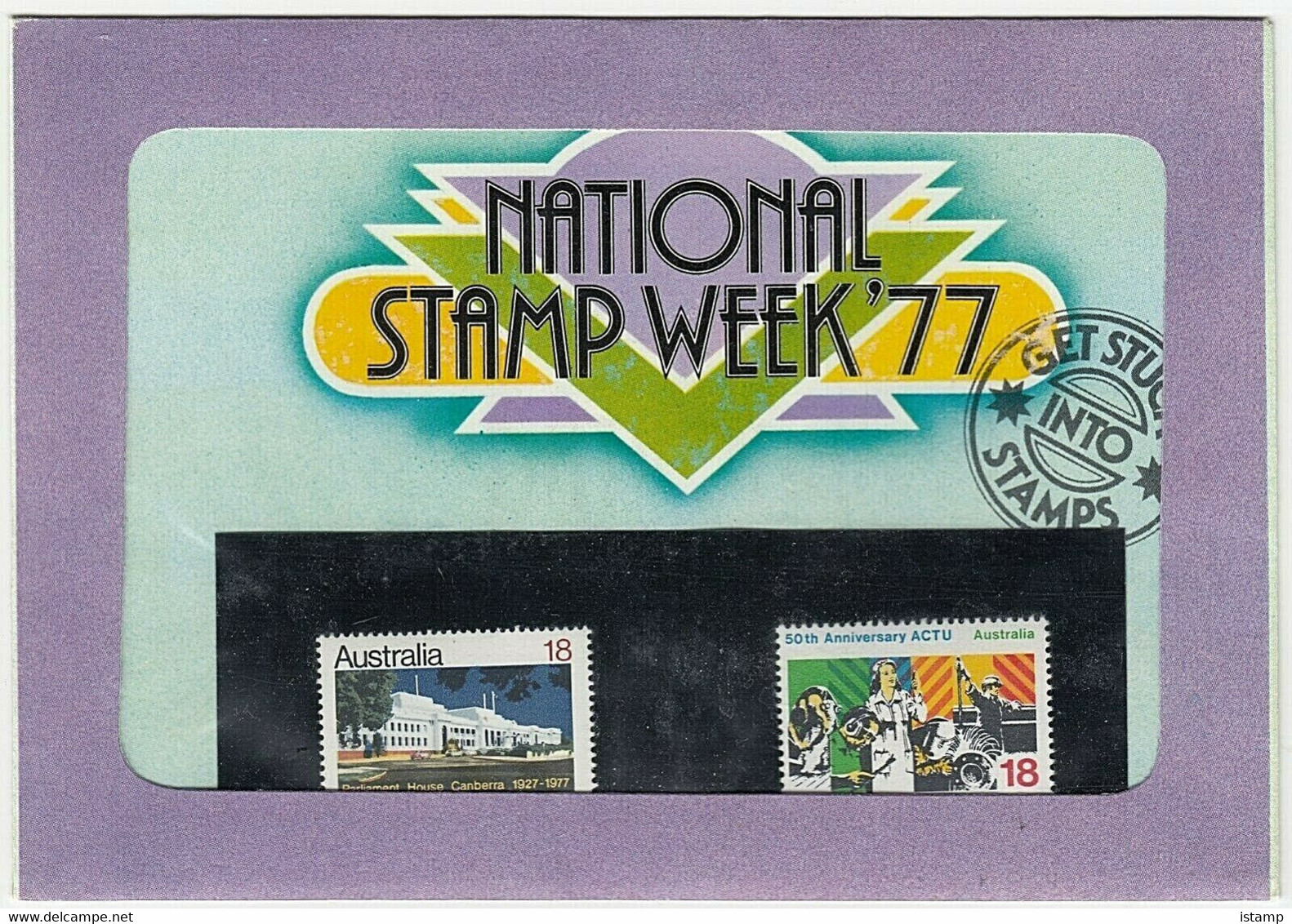 ⭕1977 - Australia NATIONAL STAMP WEEK - Presentation Pack Stamps MNH⭕ - Presentation Packs