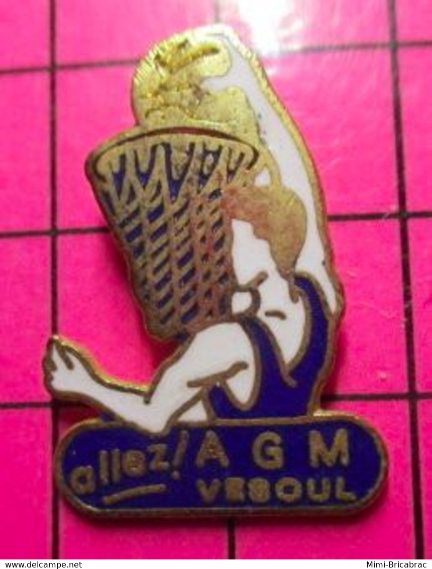 313i Pin's Pins / Beau Et Rare / THEME : SPORTS / CLUB BASKET-BALL AGM VESOUL - Basketball