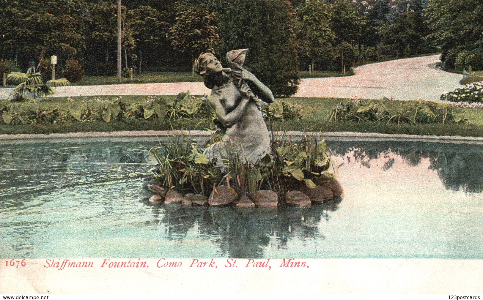 Shiffmann Fountain, Como Park, St. Paul - Minnesota - RARE! - St Paul