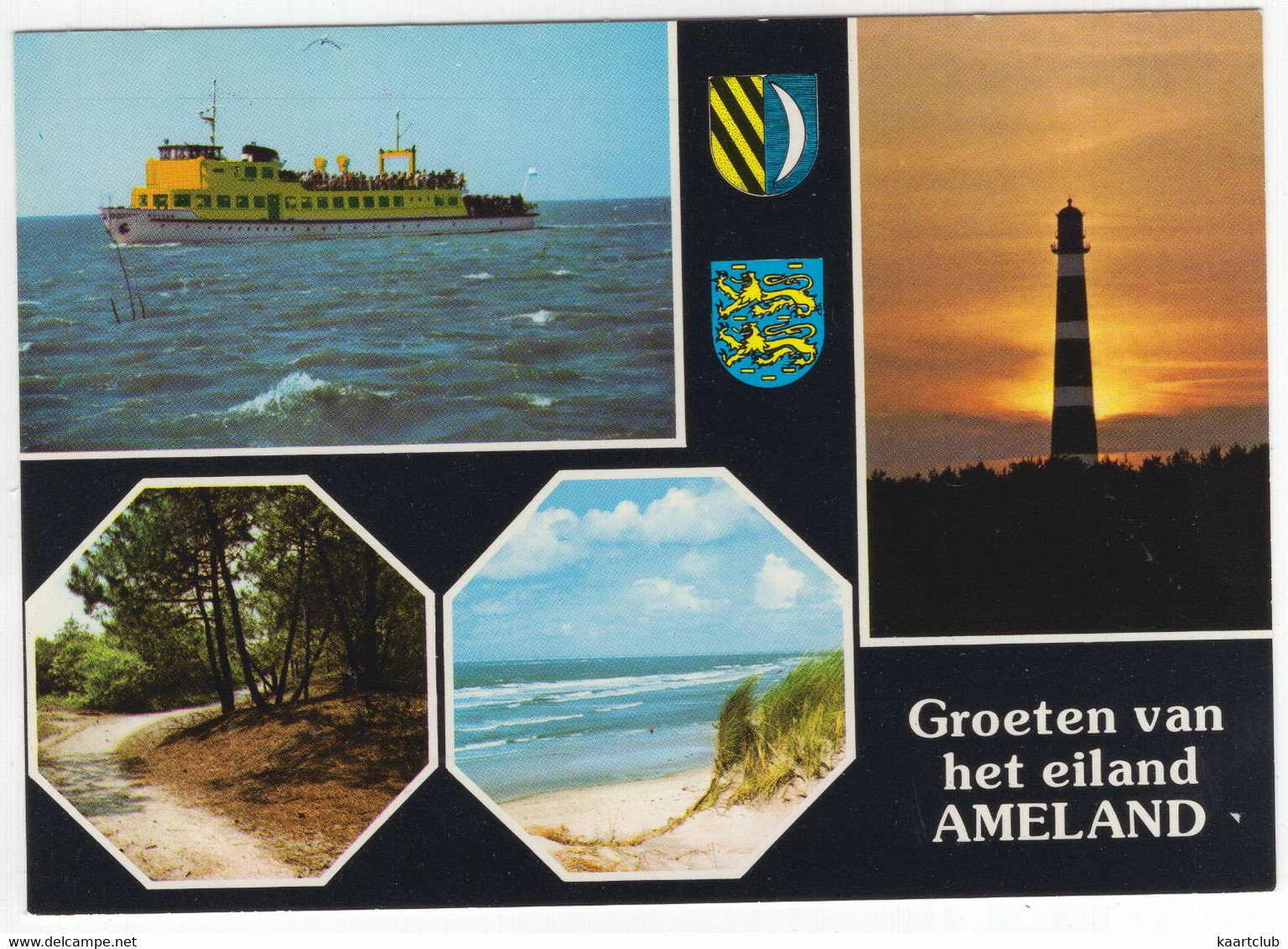 Groeten Van Het Eiland Ameland - (Wadden, Nederland) - Nr. L. 3436 - Veerboot/Ferry, Vuurtoren/Phare - Ameland