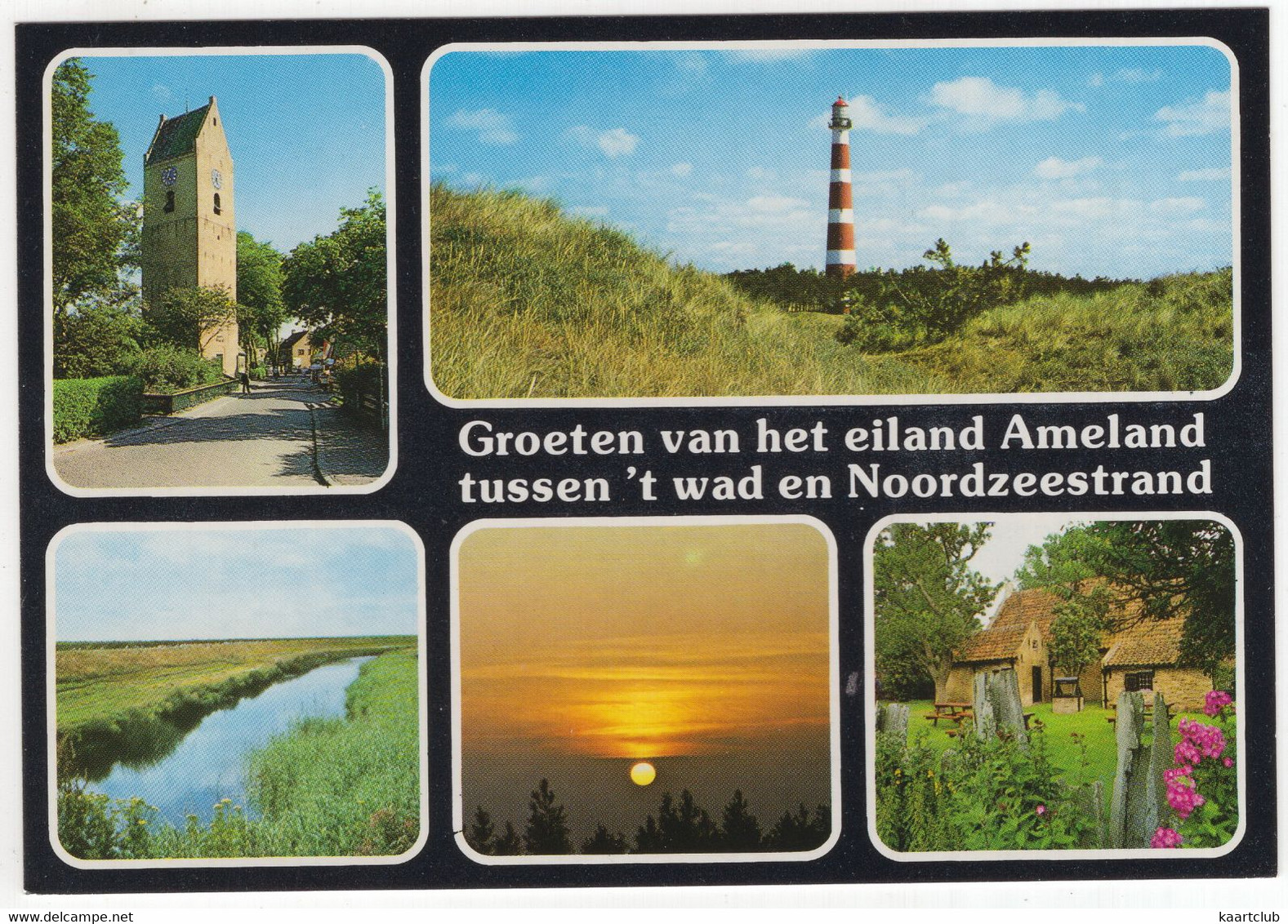Groeten Van Het Eiland Ameland Tussen 't Wad En Noordzeestrand - (Wadden, Nederland) - Nr. AMD 103 - Ameland