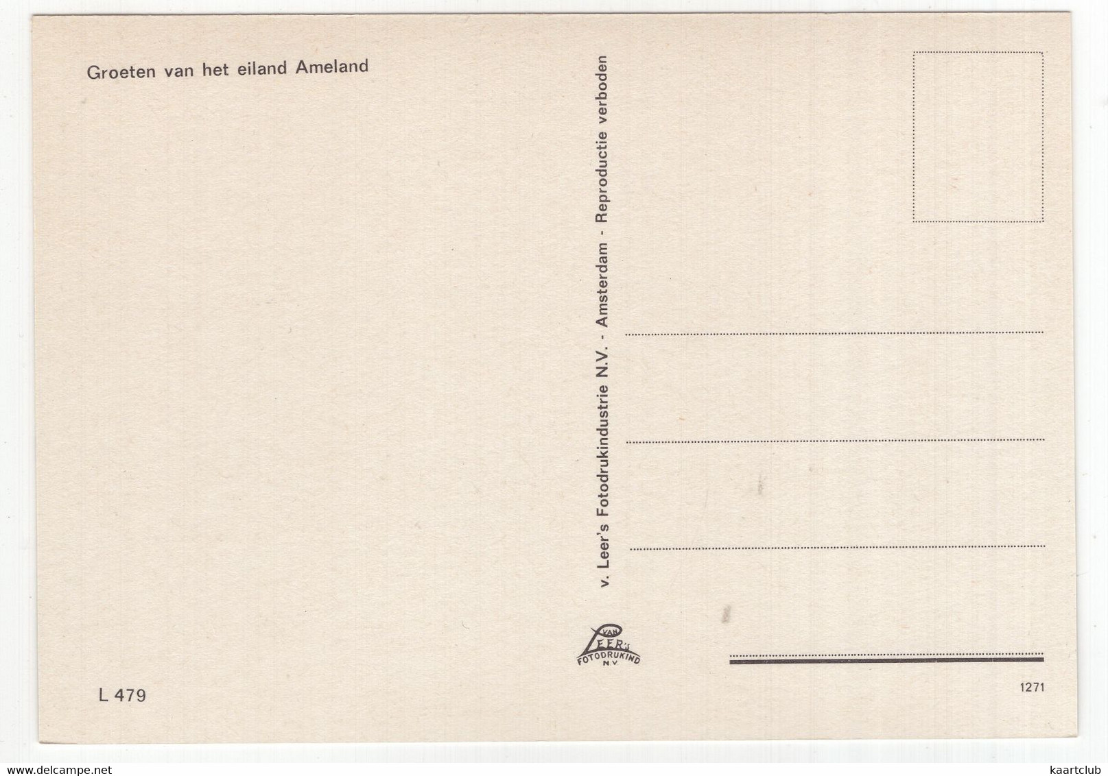 Groeten Van Het Eiland Ameland - (Wadden, Nederland) - L 479 - Ondergaande Zon - Ameland