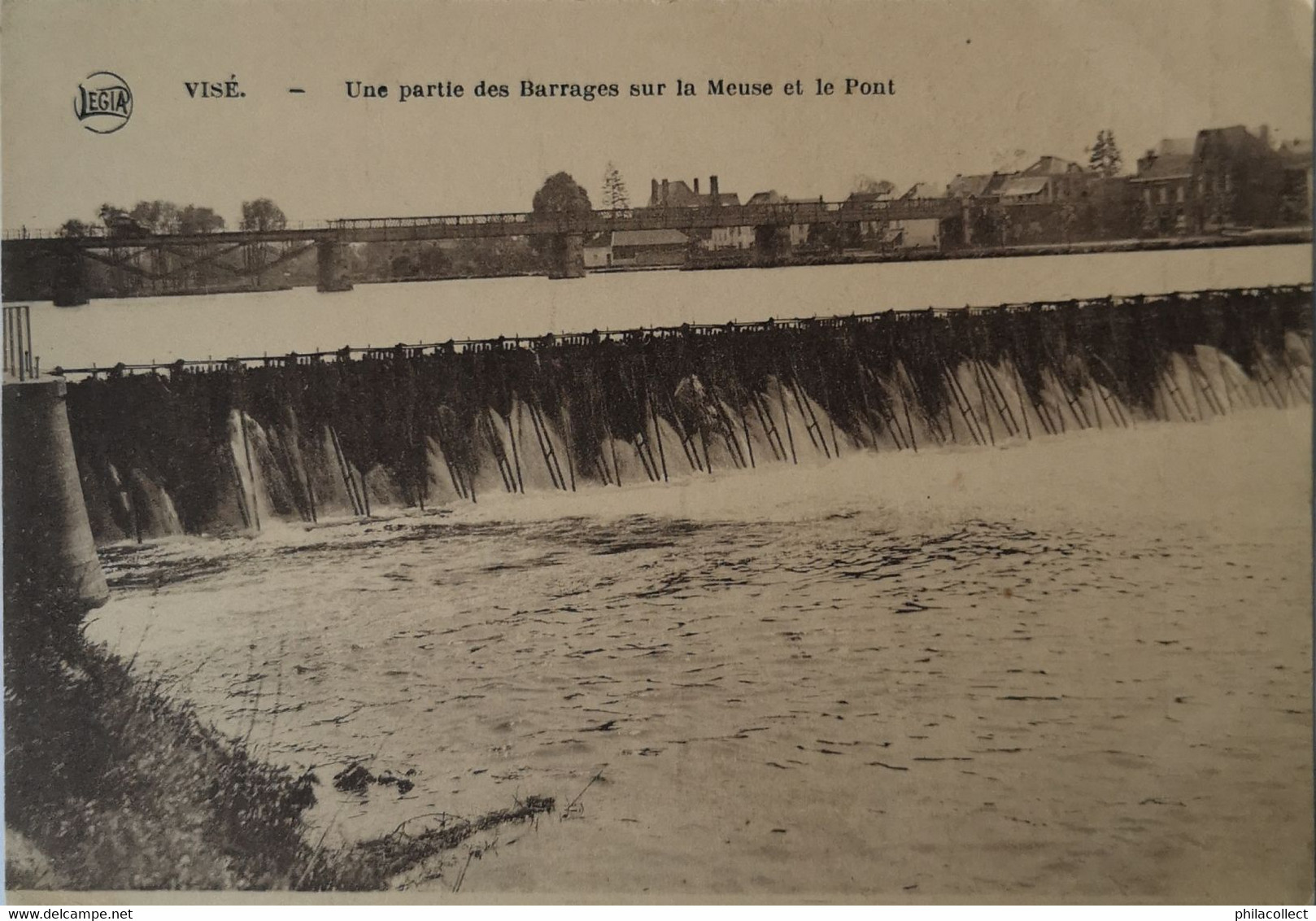 Vise // Une Partie Des Barrages Sur La Meuse Et Le Pont 19?? Ed. Legia - Visé