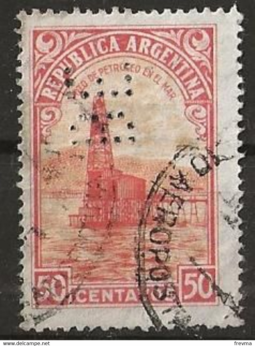 Timbre Argentine Perforé BE - Used Stamps