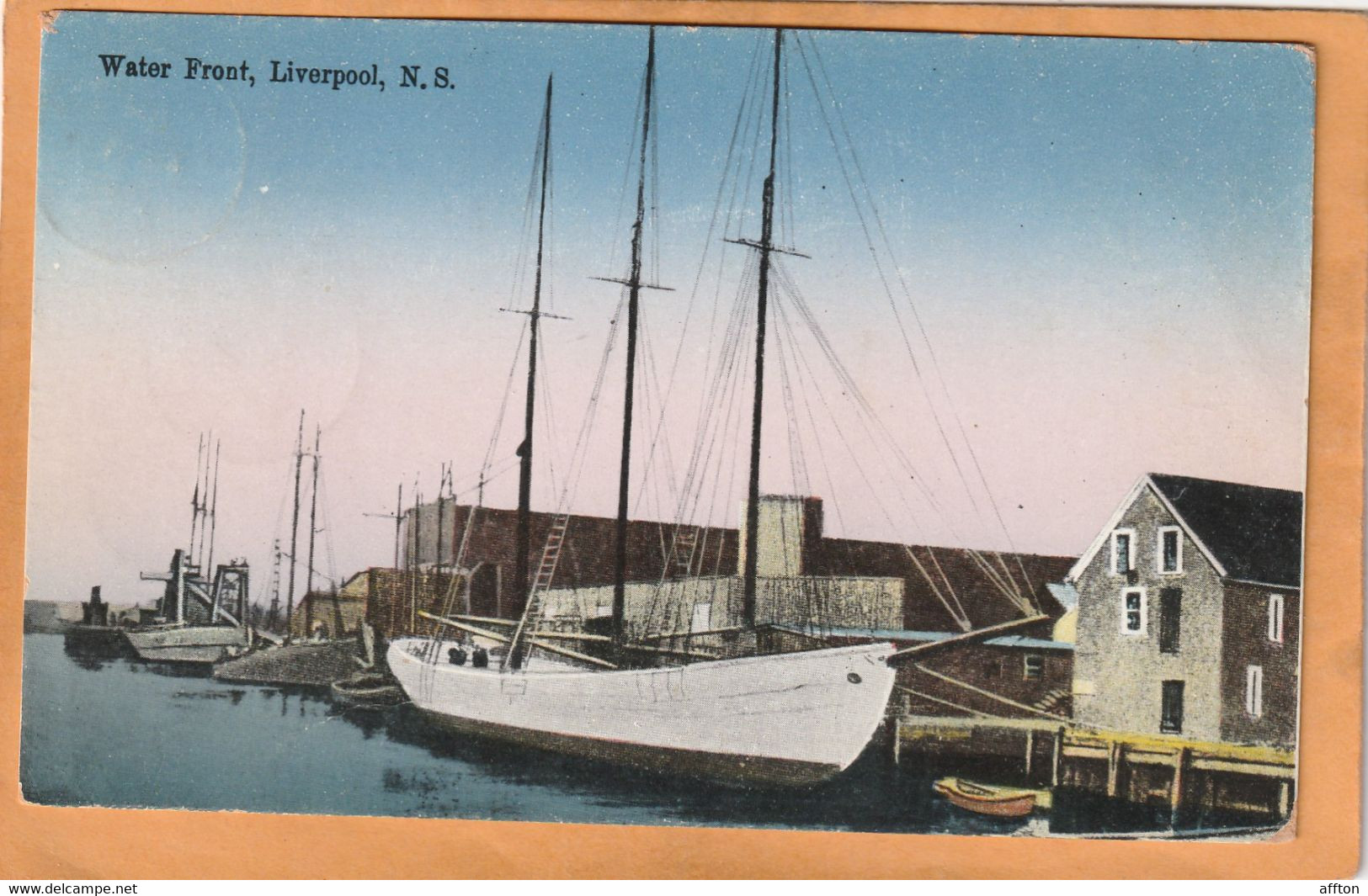Liverpool NS Canada 1920 Postcard Mailed - Liverpool
