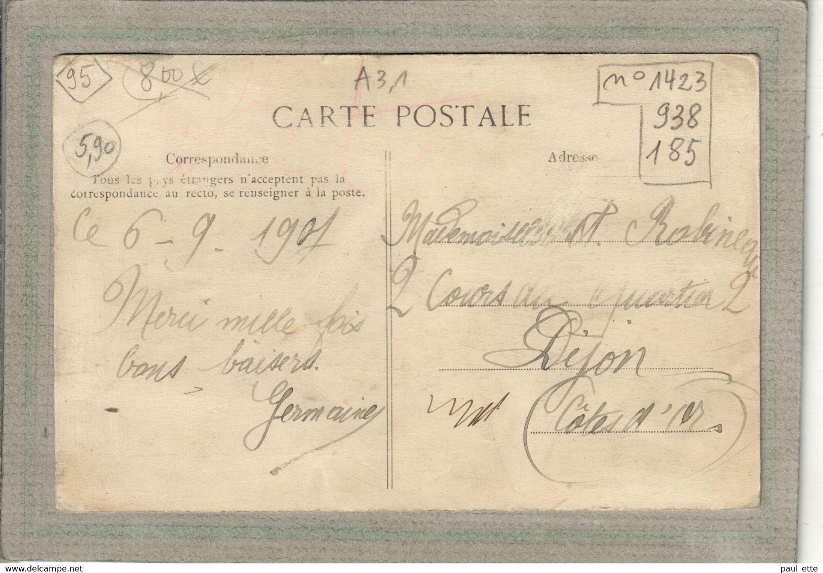 CPA - (95) EZANVILLE - Aspect De La Route De La Gare En 1907 - Ezanville