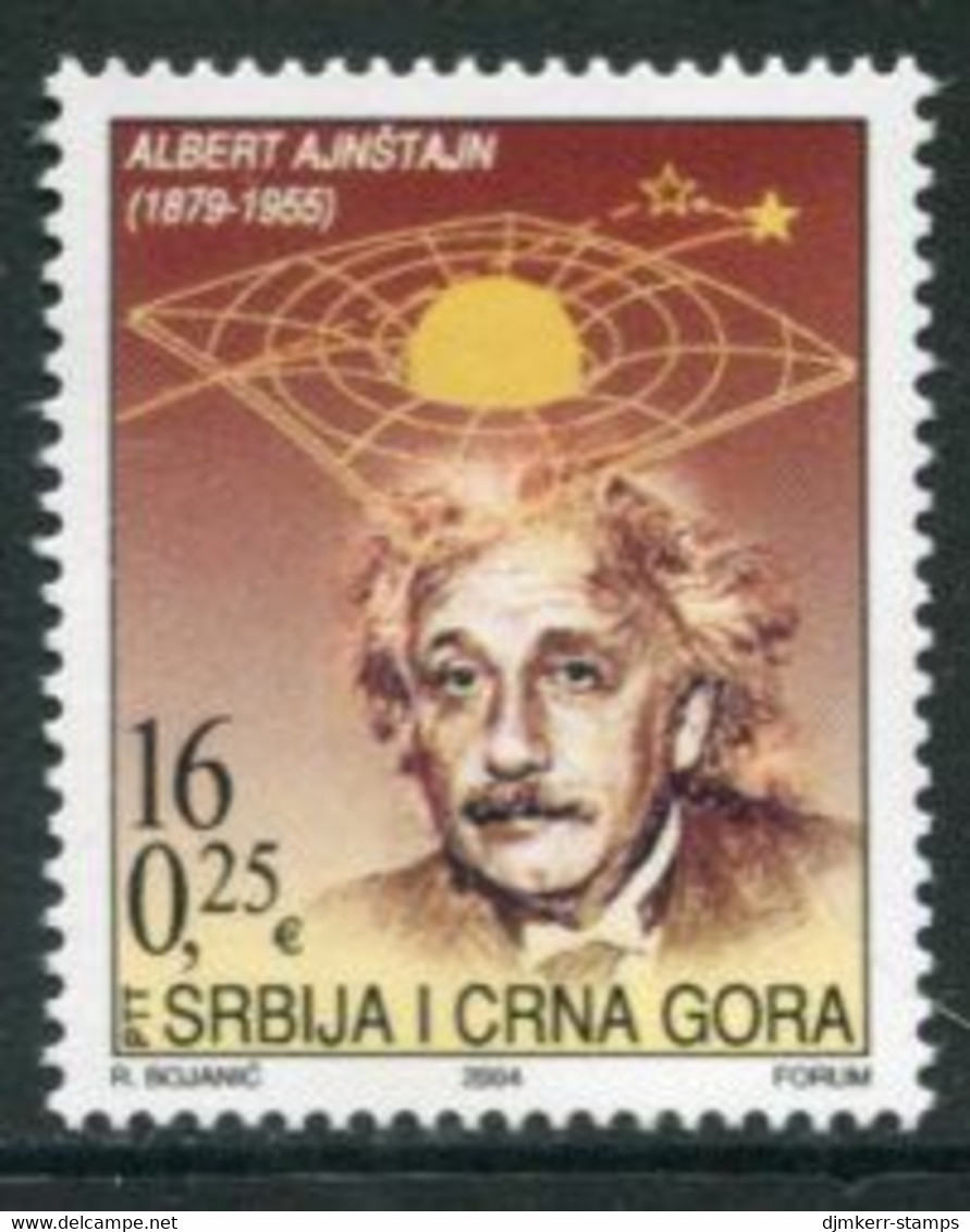 YUGOSLAVIA (Serbia & Montenegro) 2004  Einstein Anniversary MNH / **  Michel 3193 - Nuovi