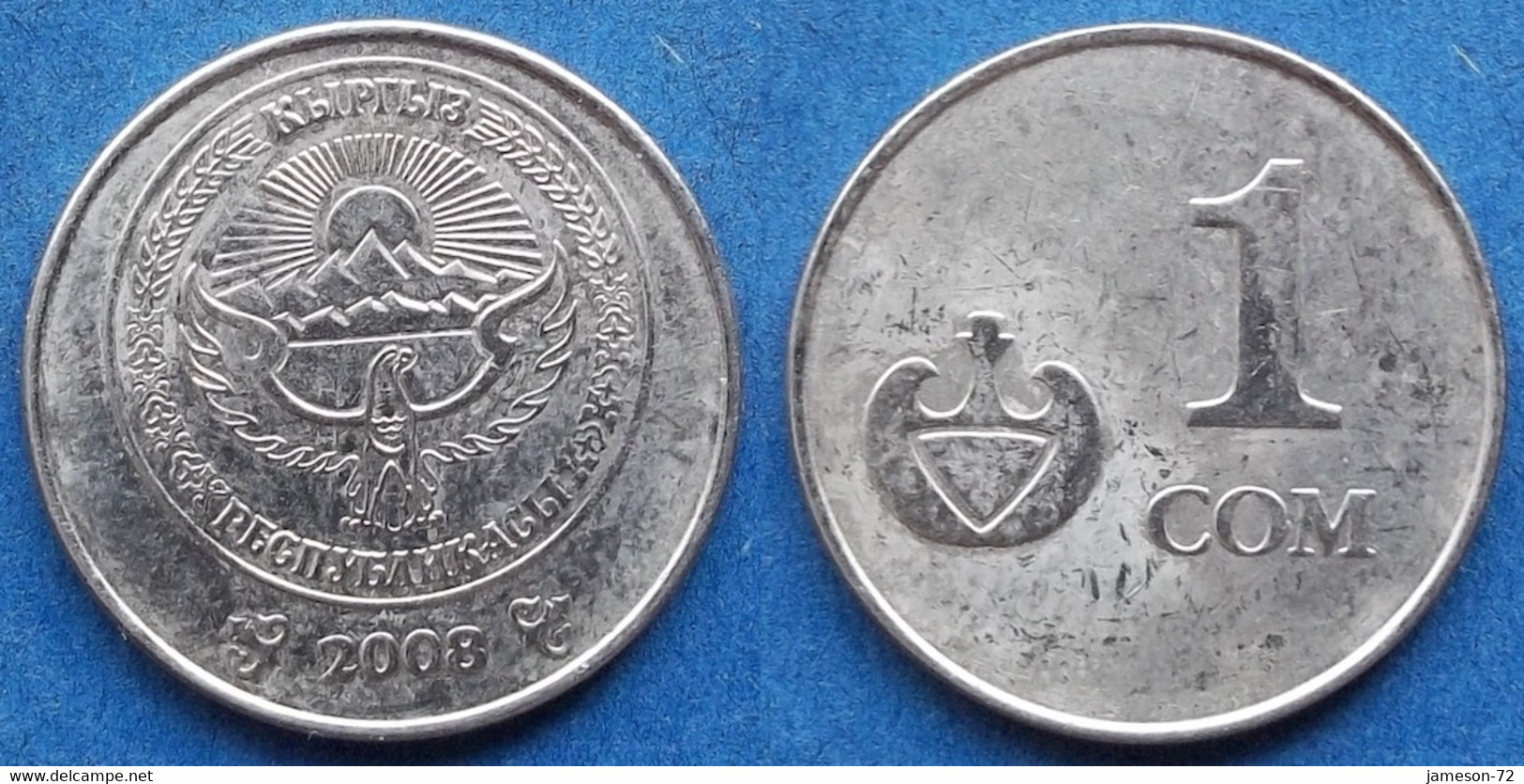 KYRGYZSTAN - 1 Som 2008 KM# 14 Independent Republic (1991) - Edelweiss Coins - Kirgisistan